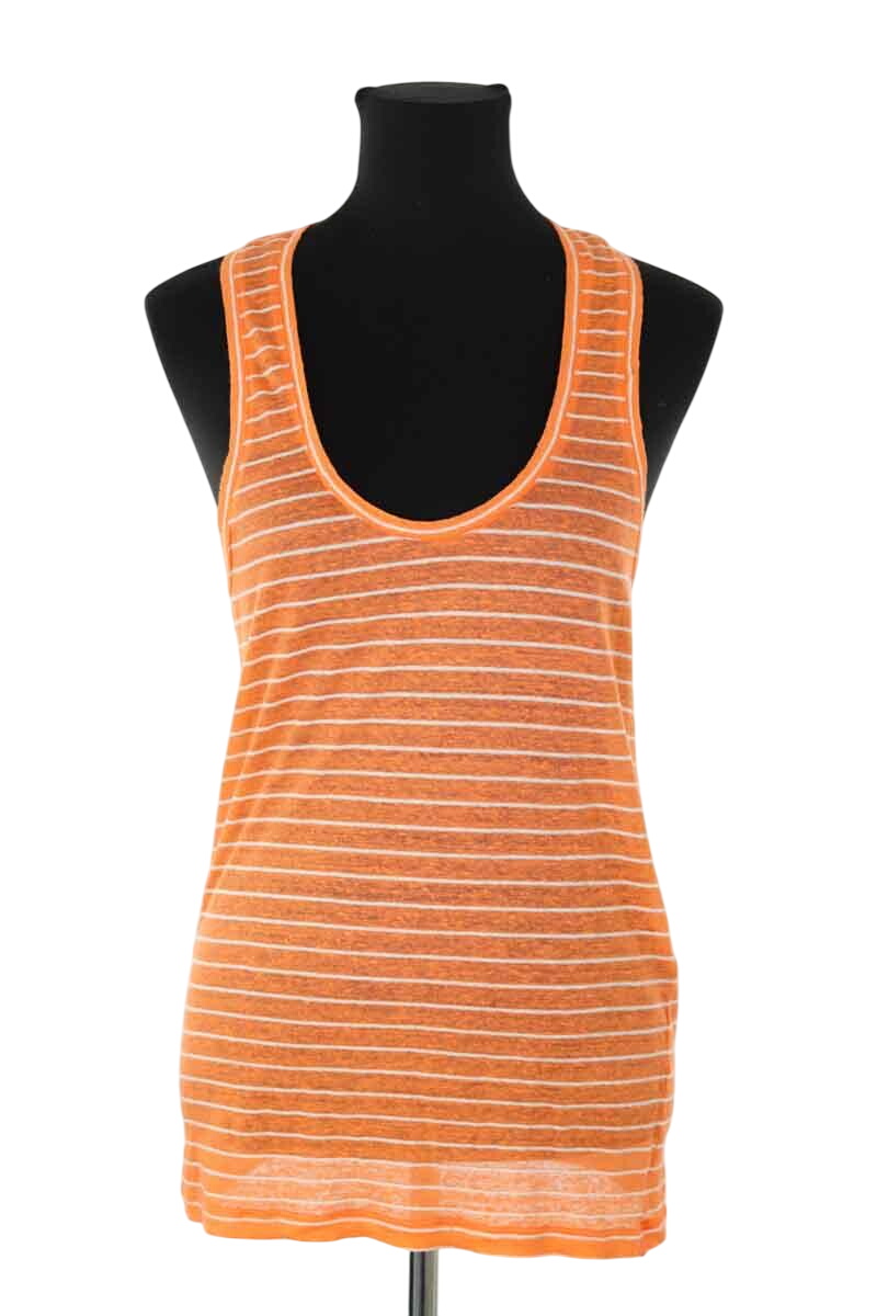 Sleeveless cotton top ISABEL MARANT ÉTOILE - SECONDE MAIN Orange