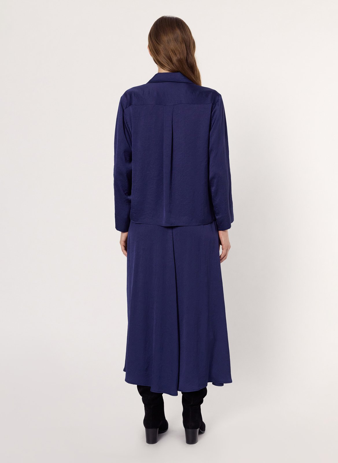 Satinbluse mit V-Ausschnitt GERARD DAREL Blau