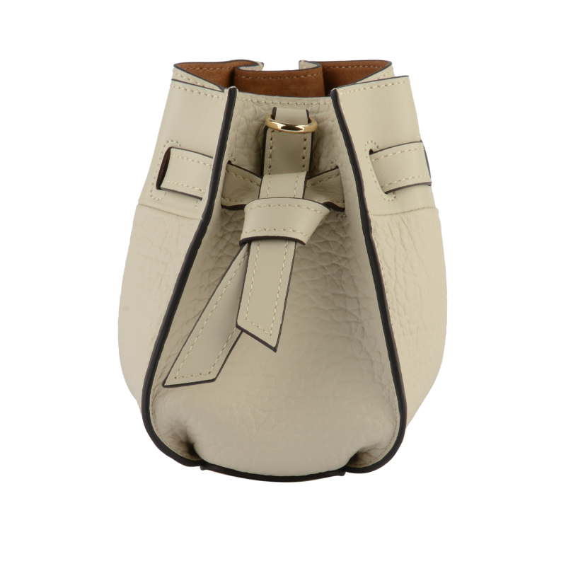 Shoulder bag - cowhide leather POURCHET Beige