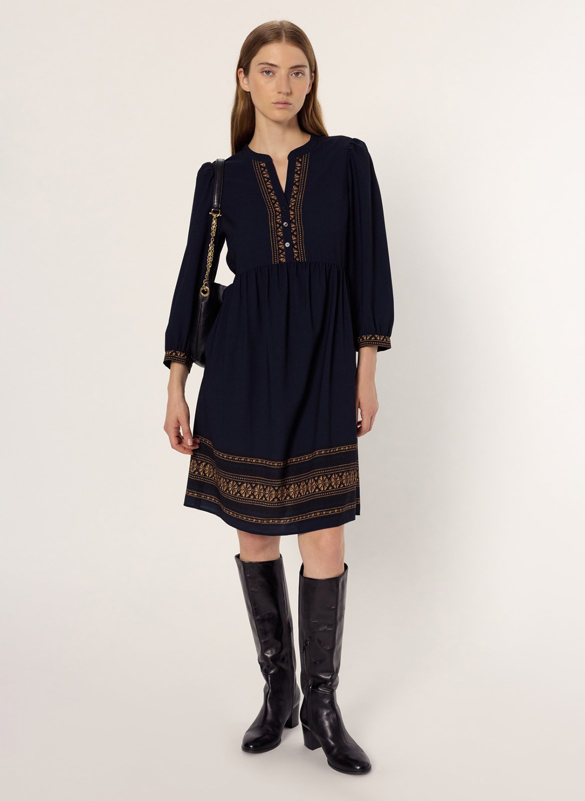 Henley midi dress GERARD DAREL Blue