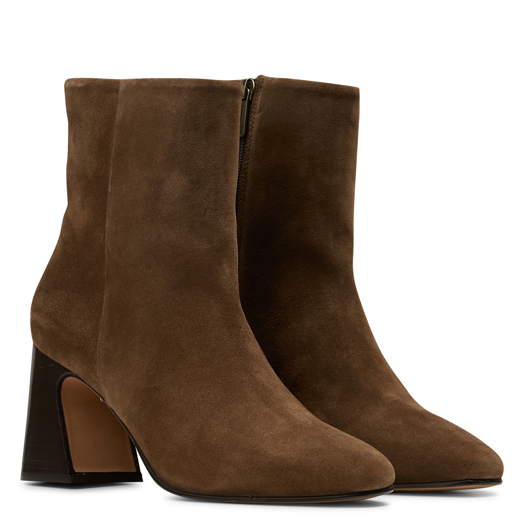 Bottines en cuir velours BOBBIES Marron