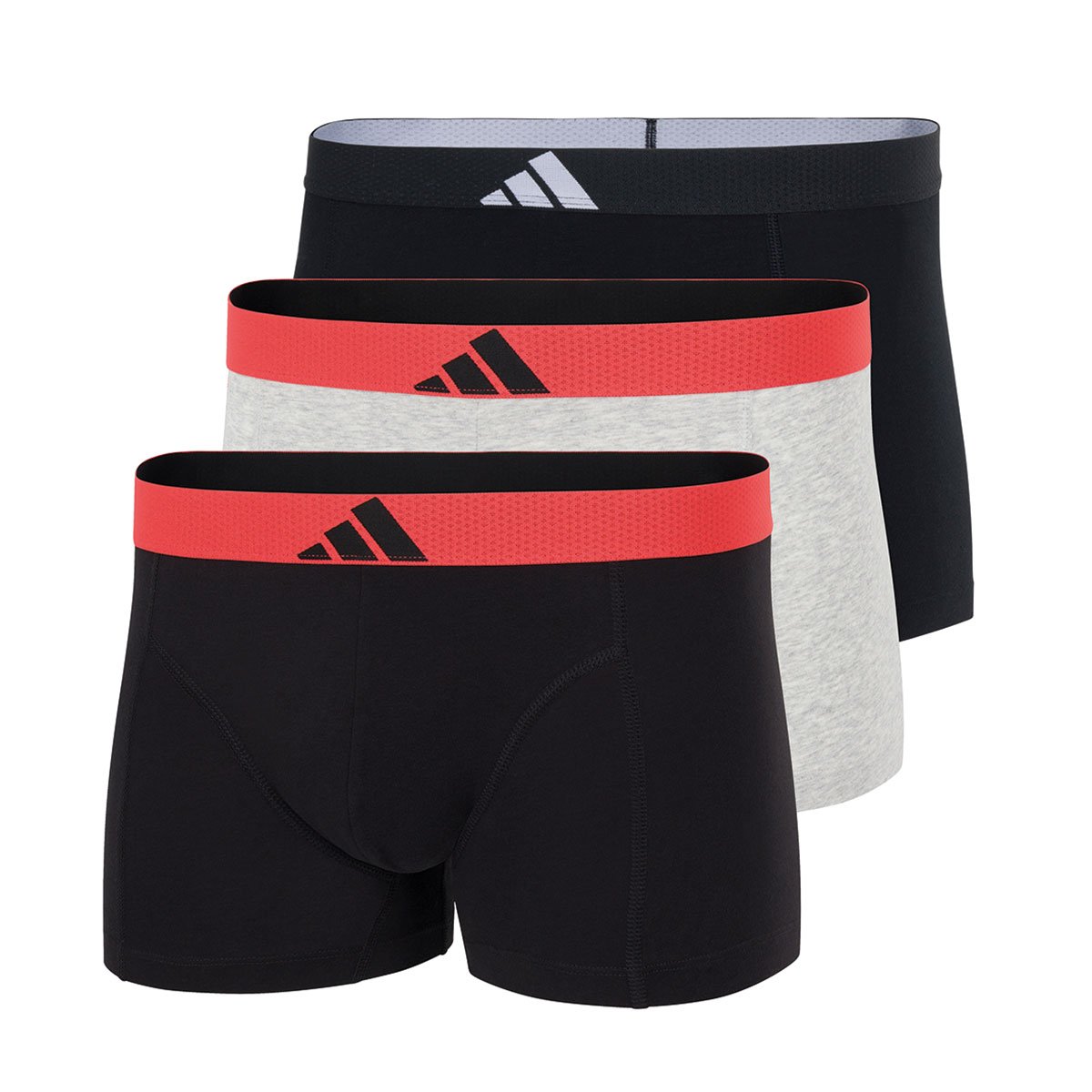 Set of 3 men's active flex cotton body boxers by Adidas Sport ADIDAS UNDERWEAR