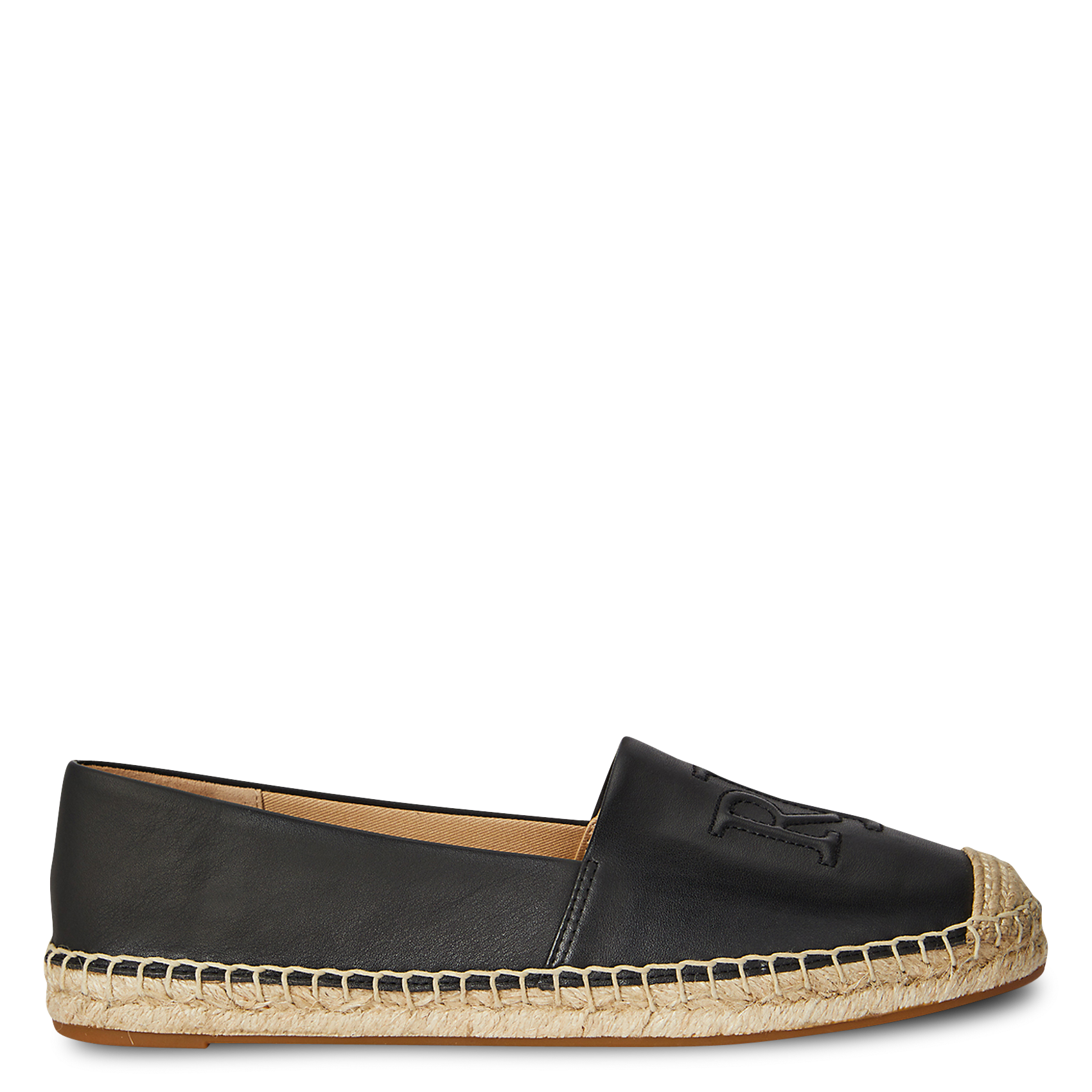 Espadrilles en cuir LAUREN RALPH LAUREN Noir