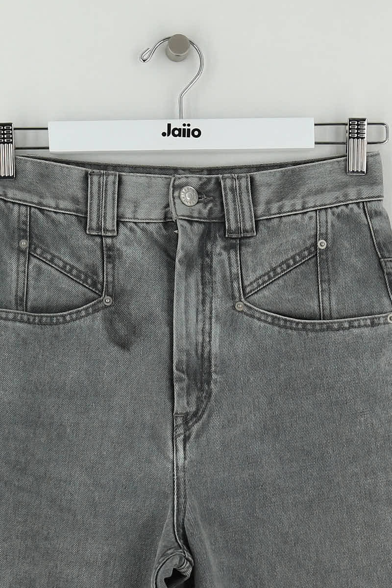 - Straight-leg jeans
- 5 pockets
- Straight cut
- Faded effect ISABEL MARANT - Seconde Main Grey