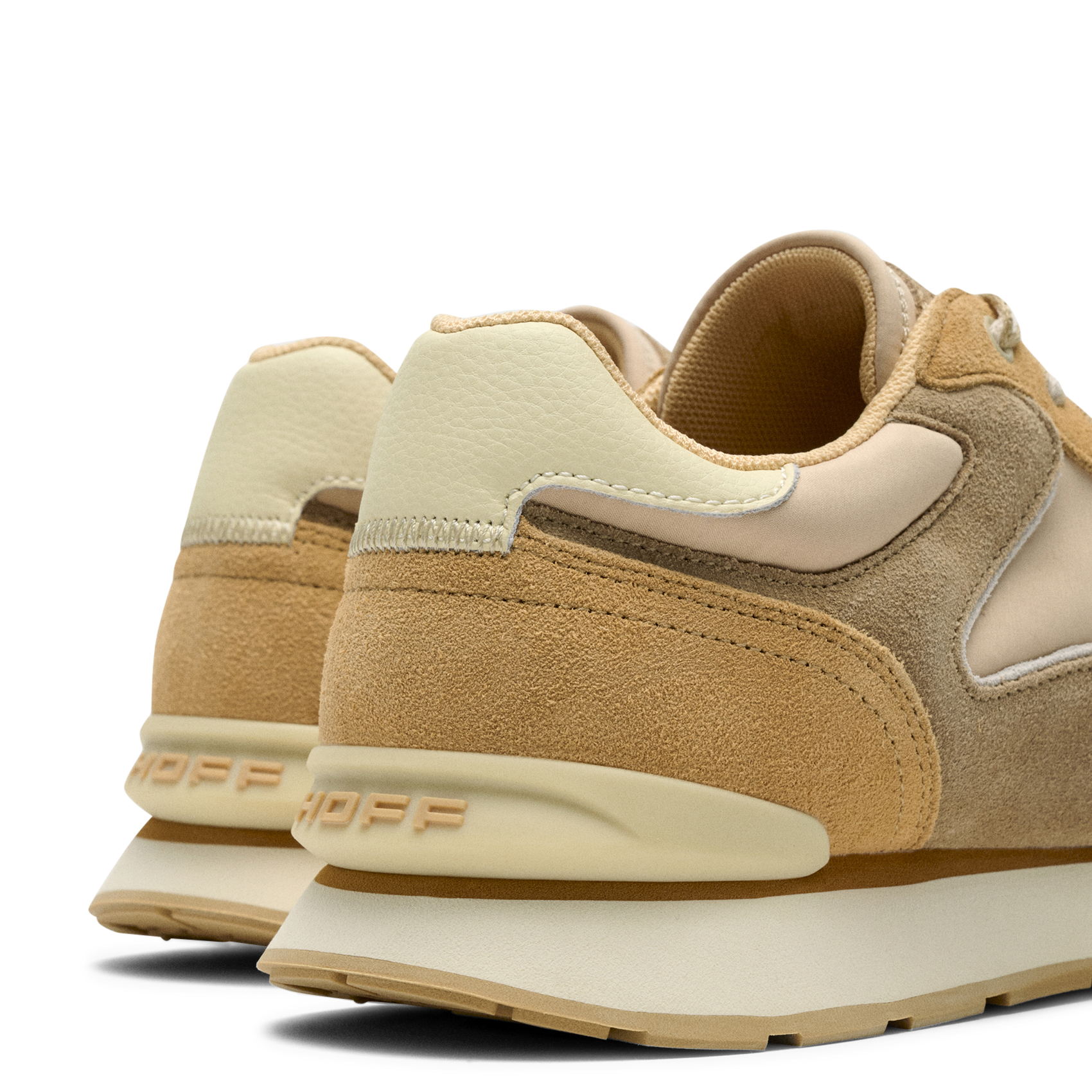 Niedrige Sneaker aus Leder-Mix HOFF Braun