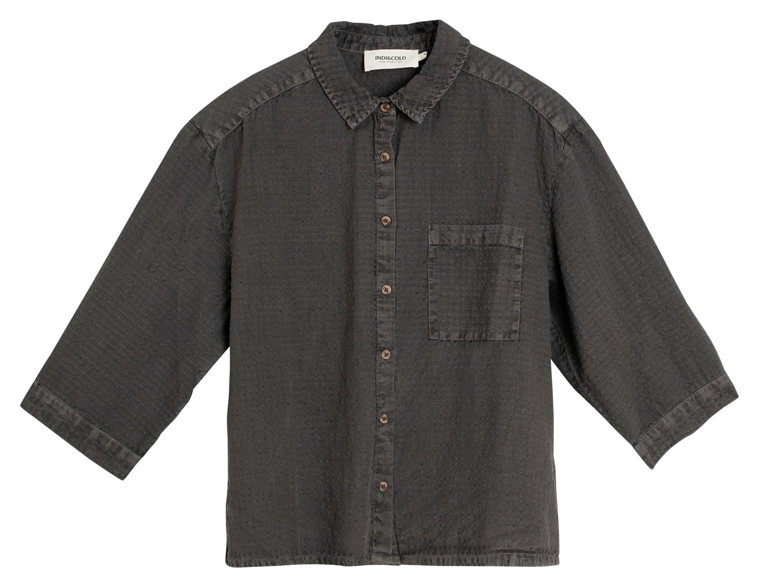 Rechte blouse INDI & COLD Grijs