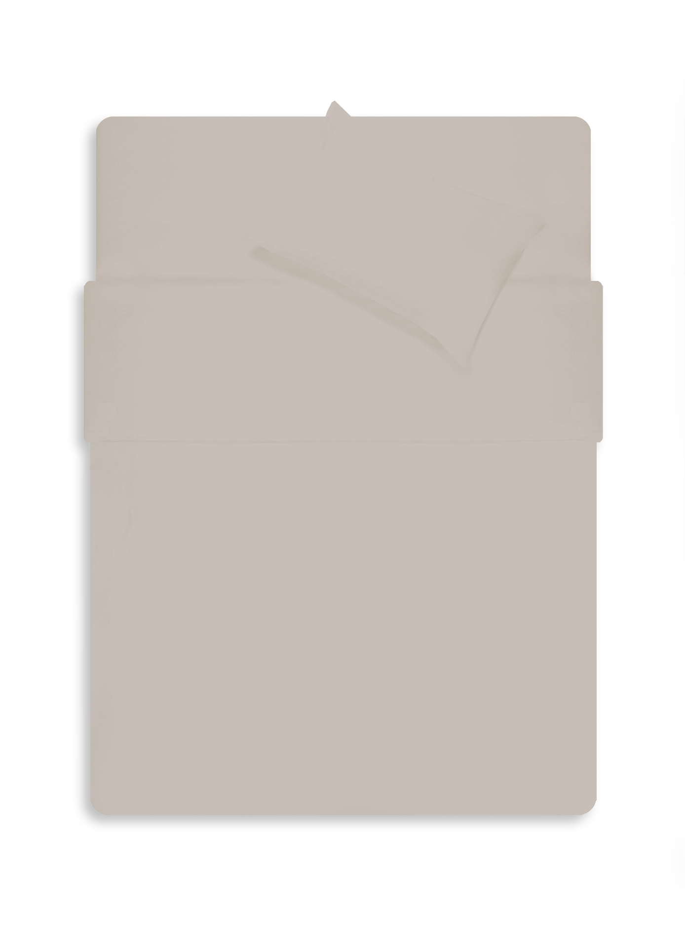 Cotton duvet cover AU PRINTEMPS PARIS MAISON Beige