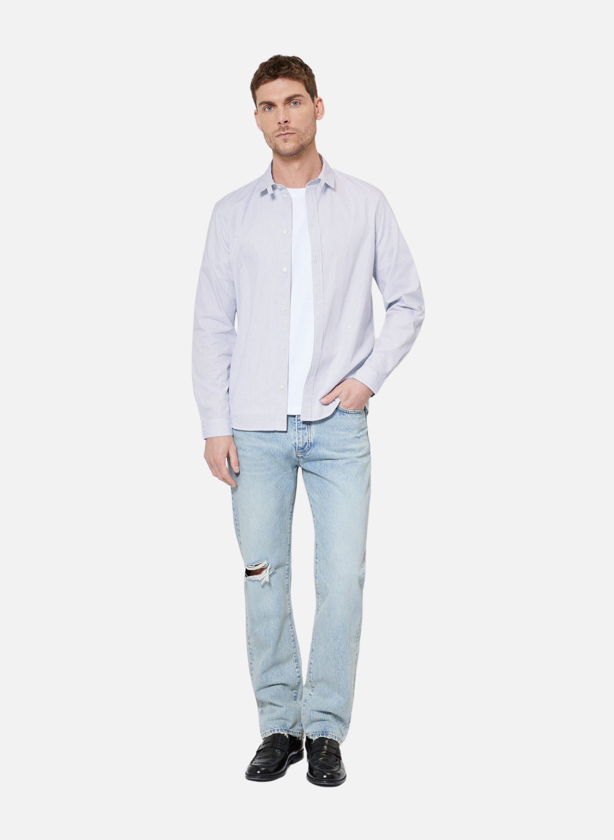 Jean droit délavé THE KOOPLES Blue