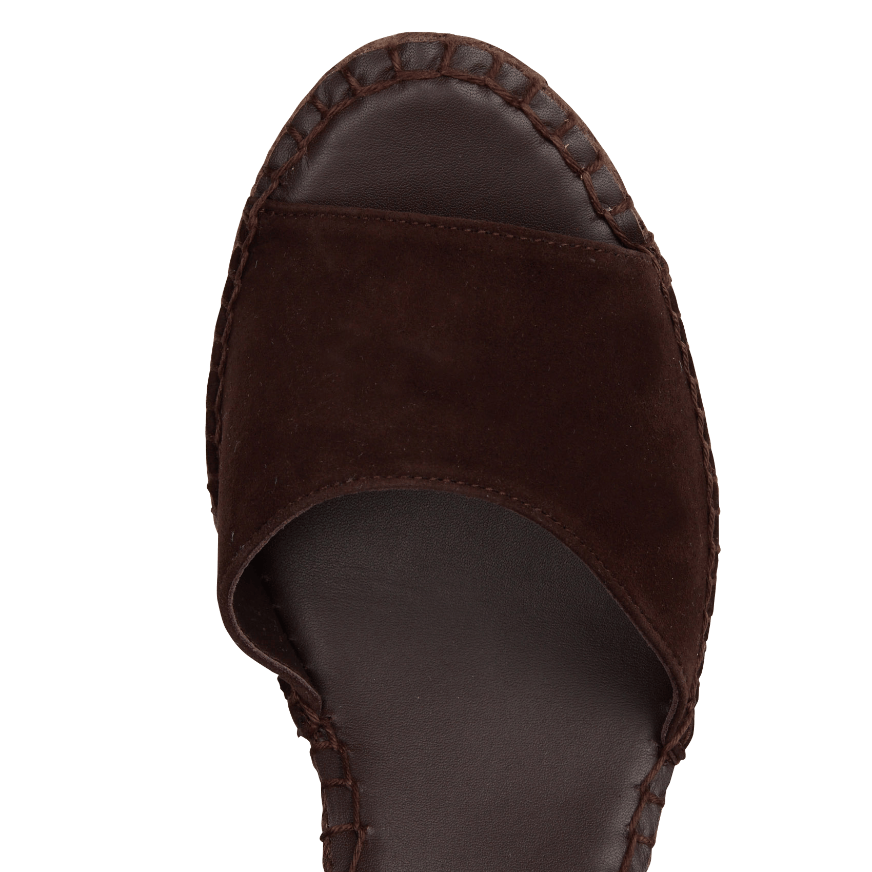 Soft leather wedge sandals MELLOW YELLOW Brown