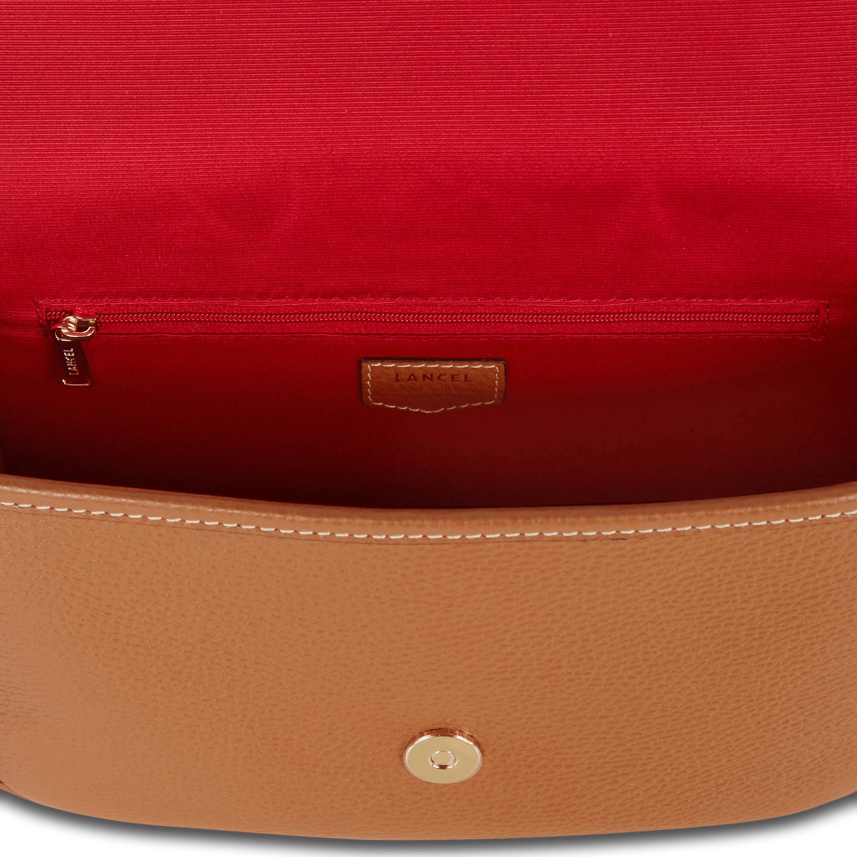 Sac bandoulière en cuir LANCEL Beige