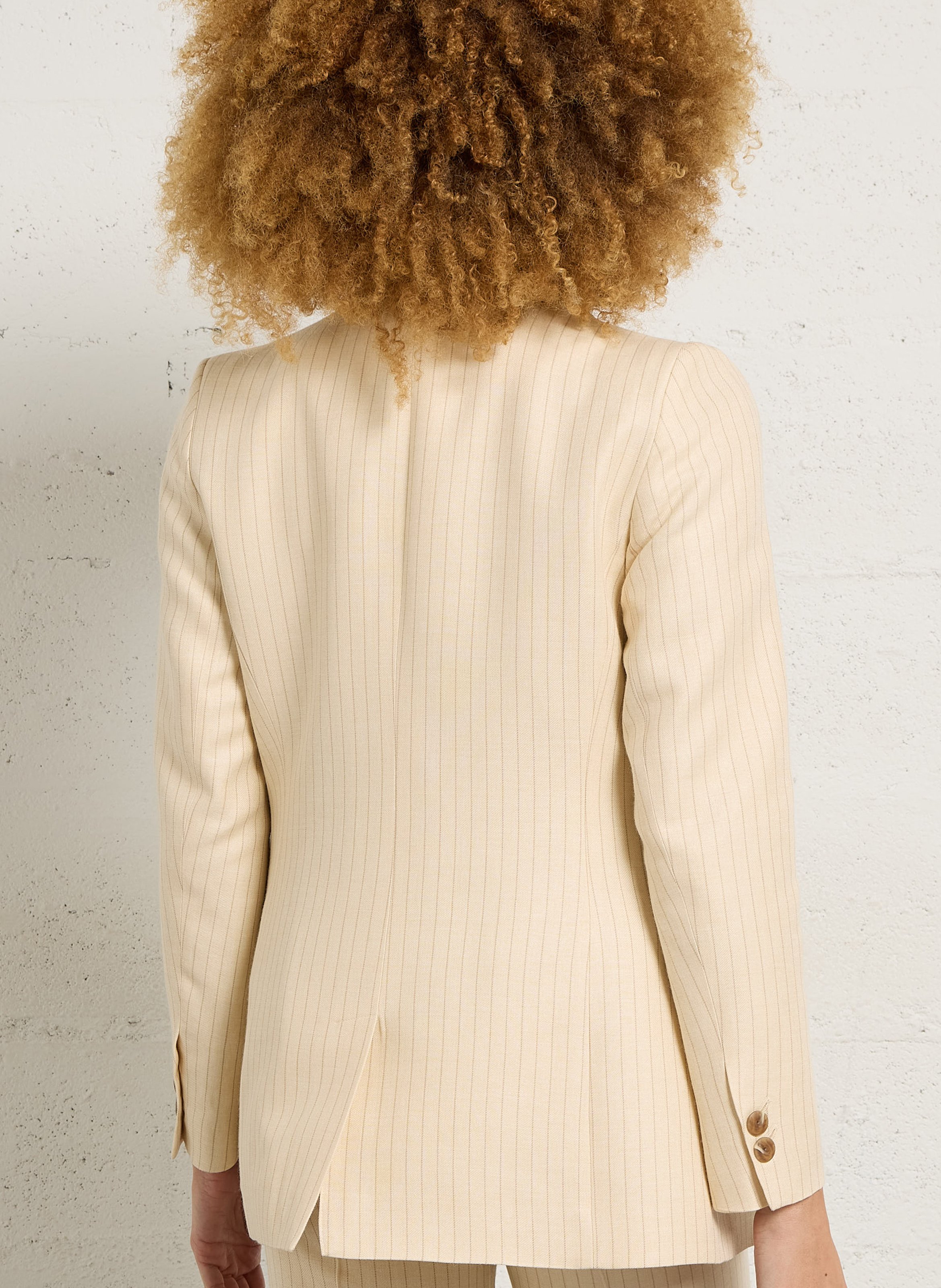 Gestreifter Blazer MAISON 123 Weiss