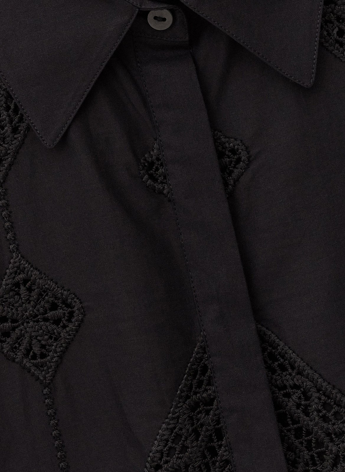 Chemise en coton mélangé  BA&SH Noir