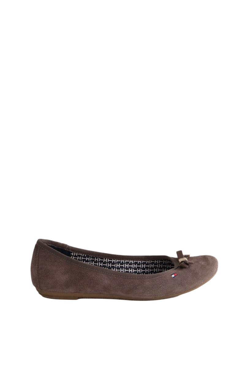 Ballet pumps TOMMY HILFIGER - SECONDE MAIN Brown