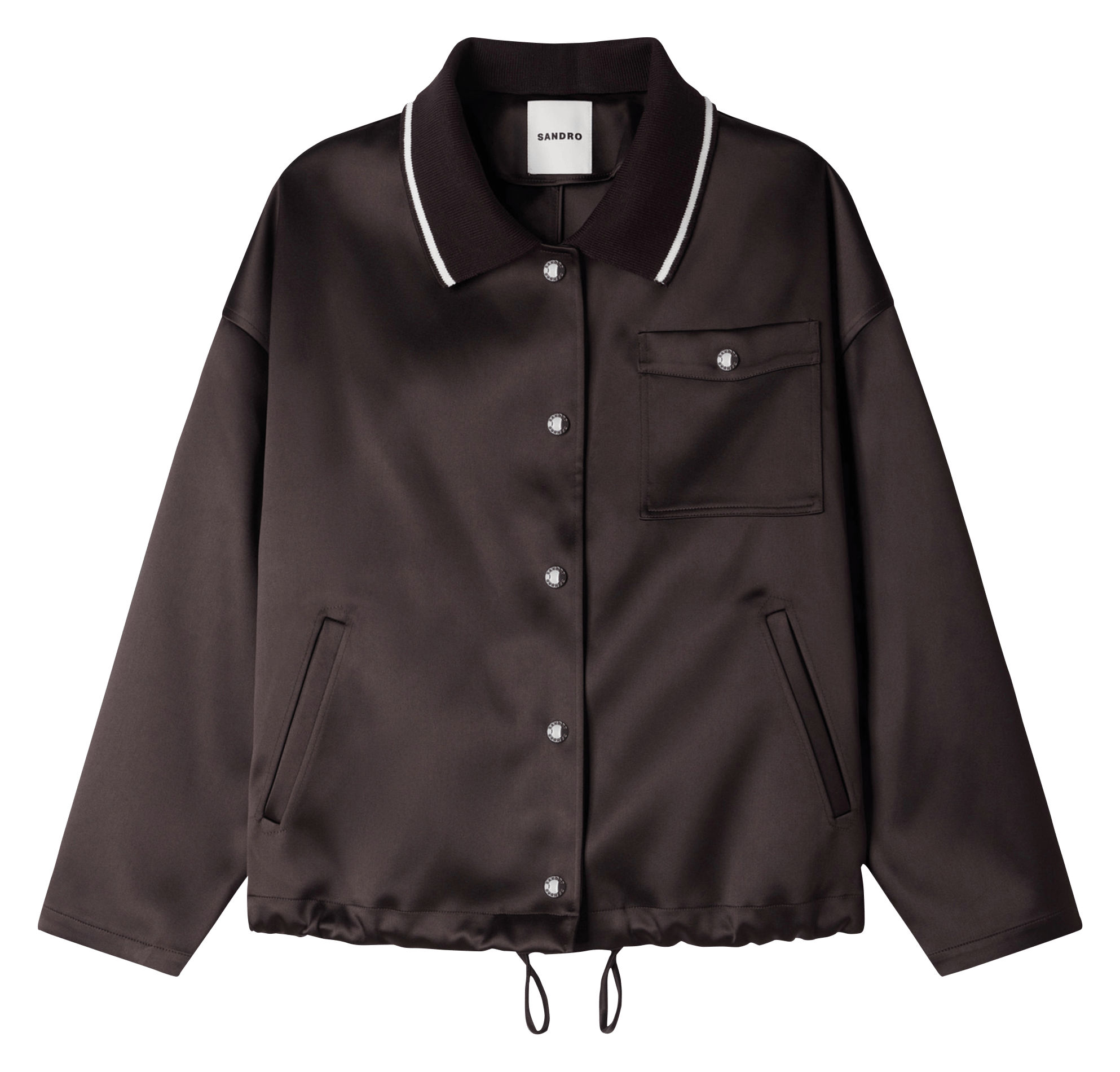 Blouson mit klassischem Kragen SANDRO Braun