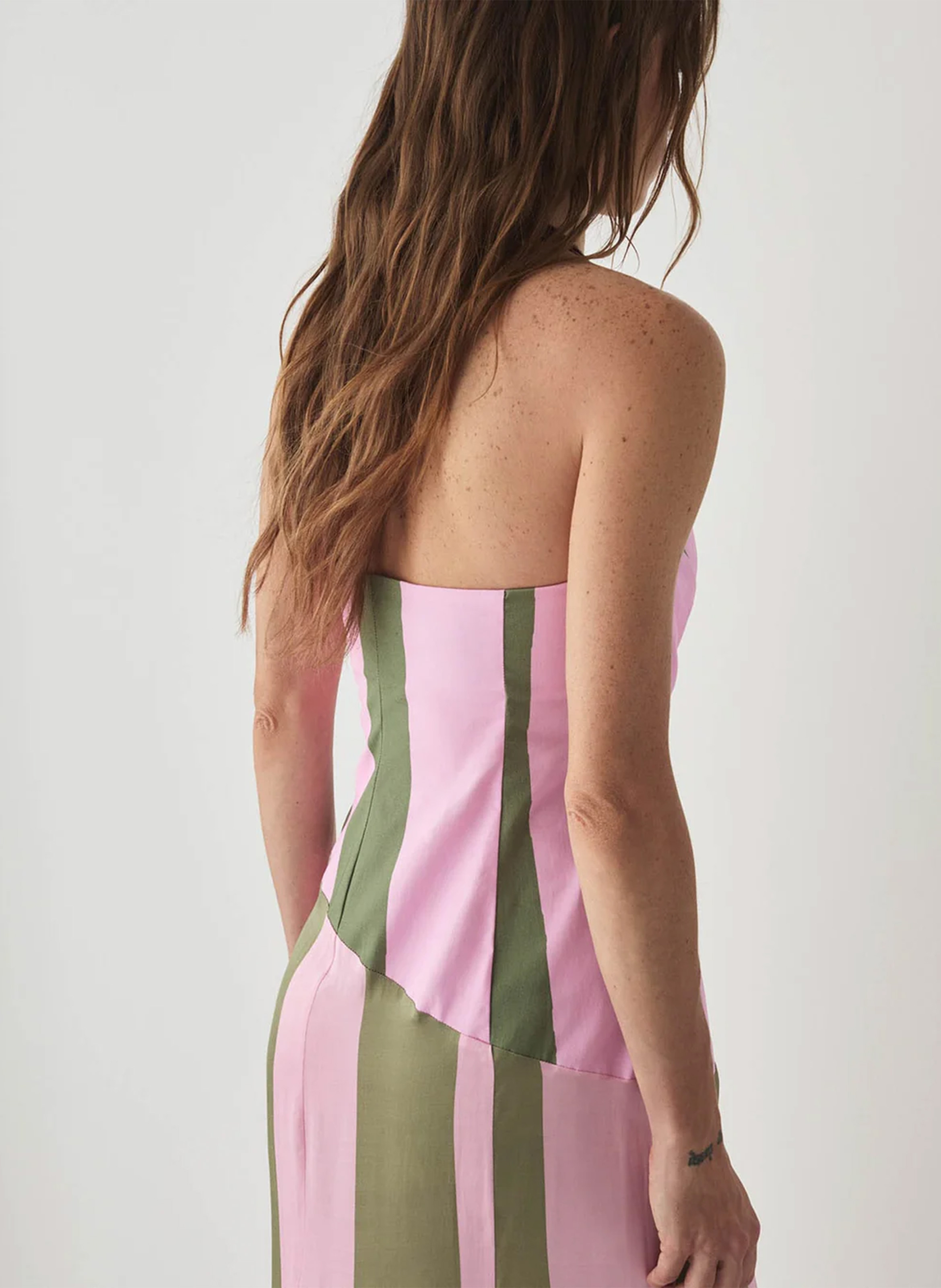 Long bustier dress LAAGAM Pink