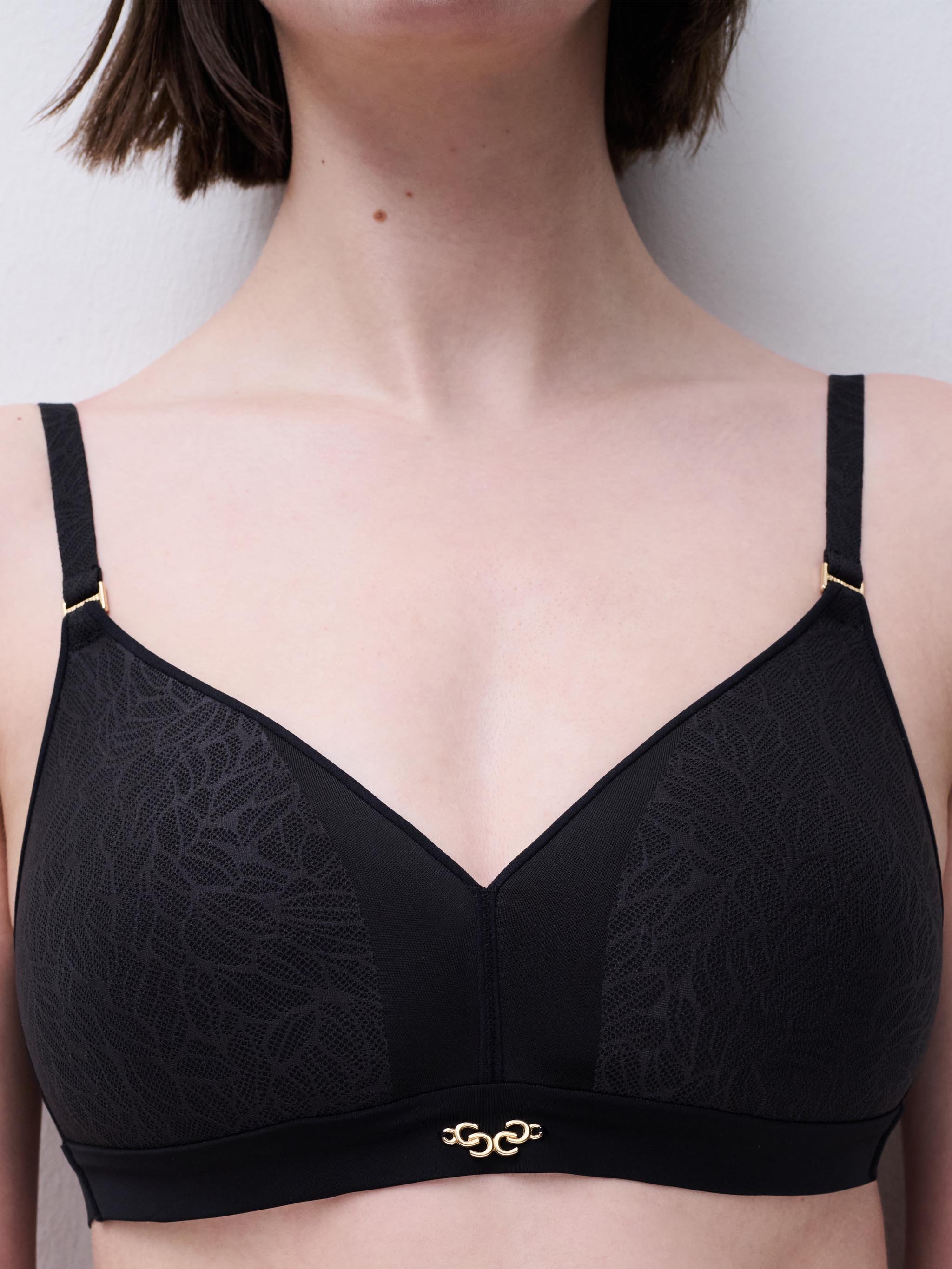Soutien-gorge spacer sans armature spacer maintien en dentelle CHANTELLE Noir