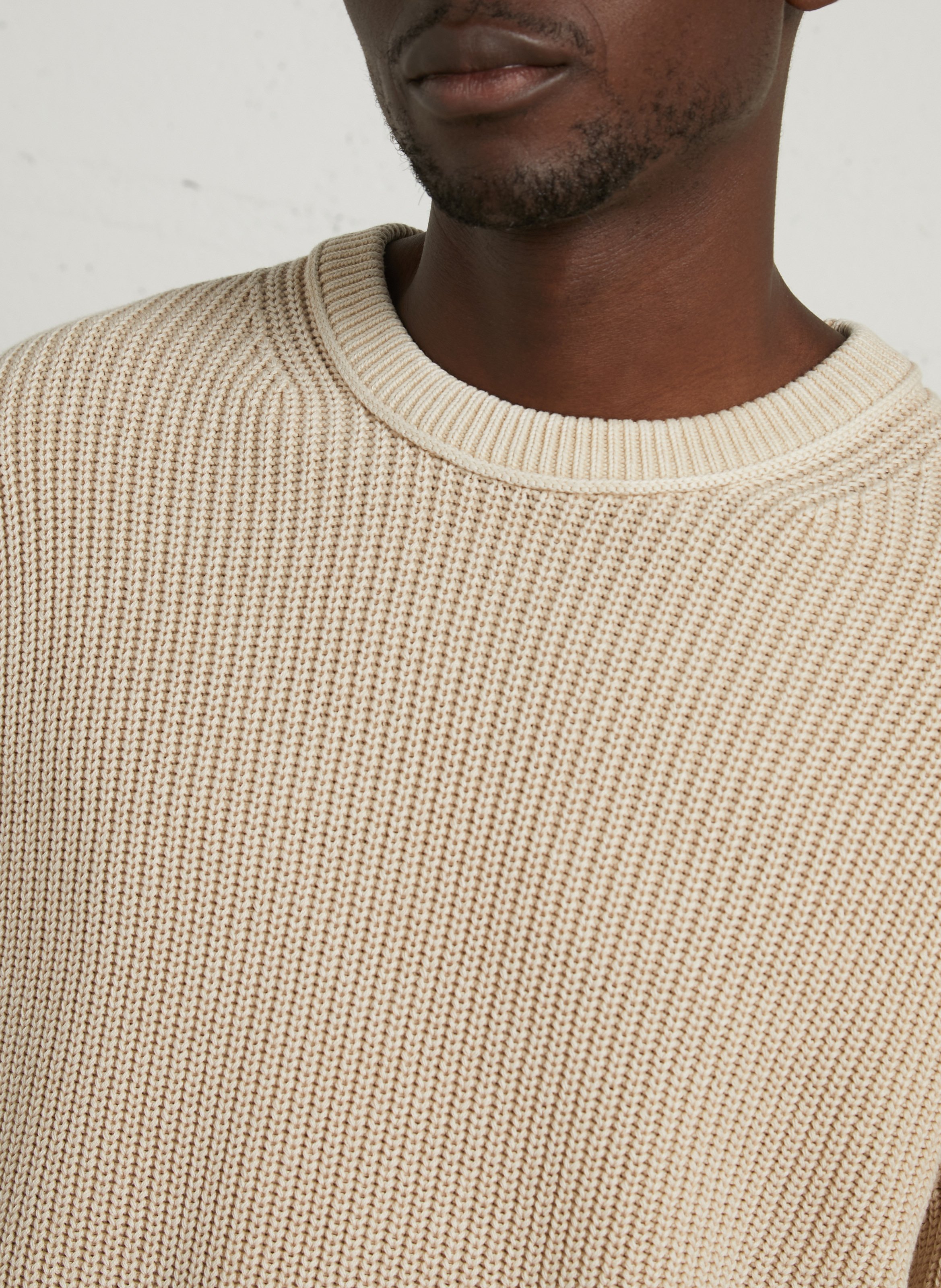 Rundhalsausschnitt Pullover aus Baumwollstrick PEPE JEANS Beige