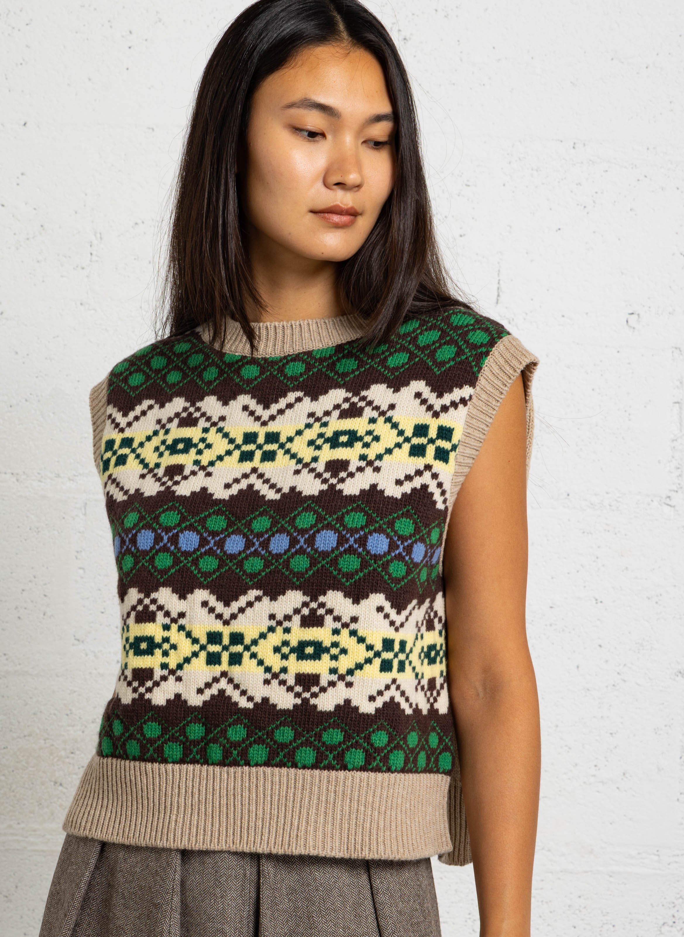 Wollen trui met ronde hals MAX MARA WEEK END Groen