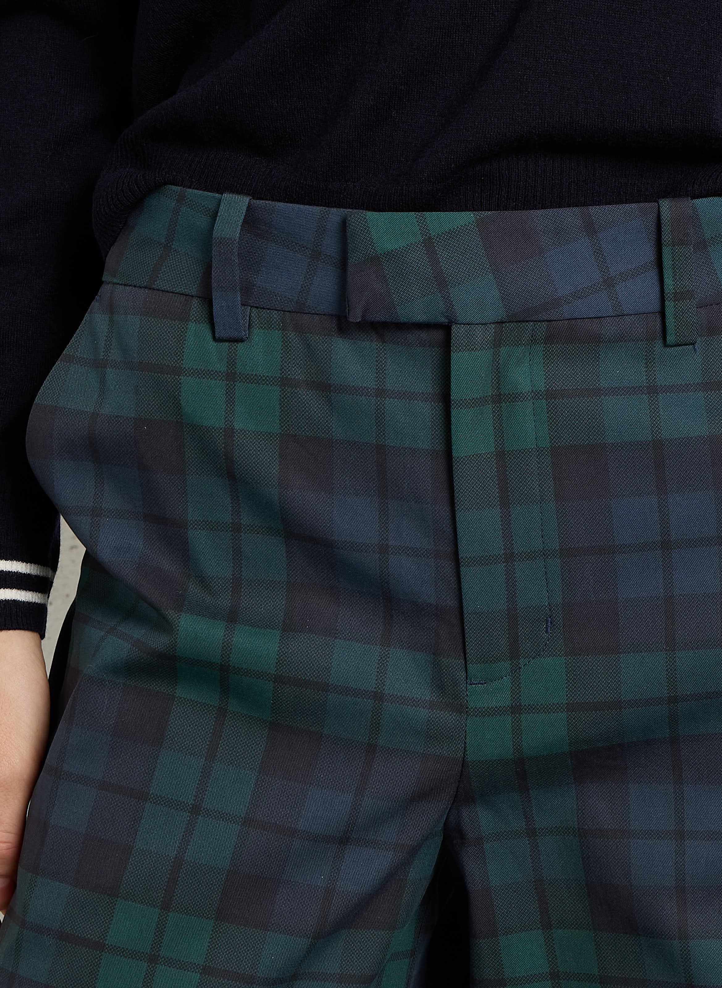 Wijde, geruite broek THE TINY BIG SISTER Veelkleurig