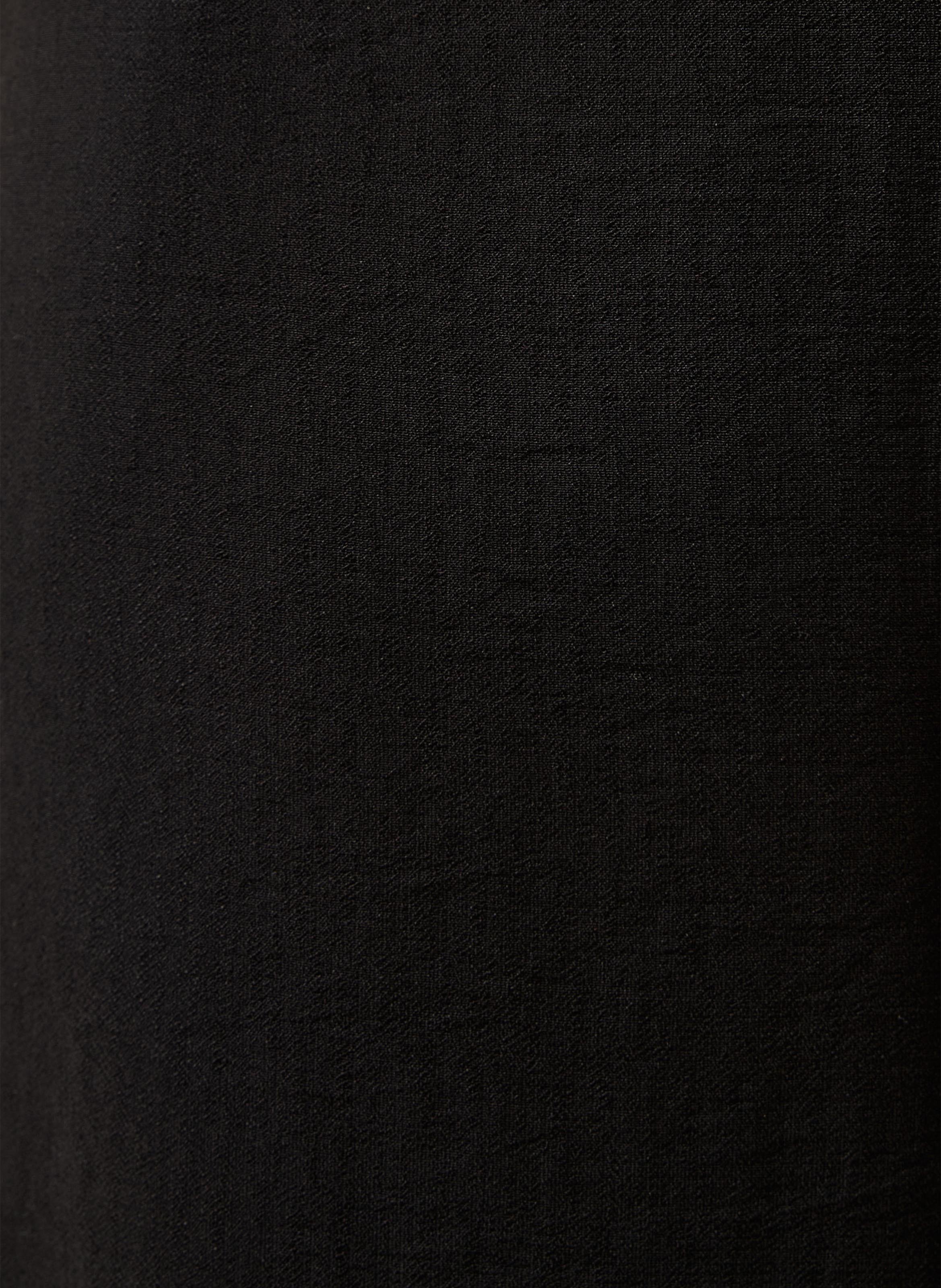 Long belted long-sleeved dress LA FEE MARABOUTEE Black