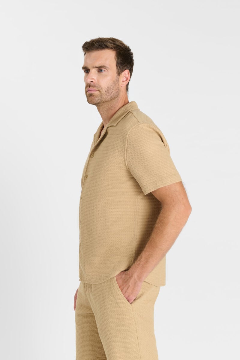 Chemise boutonnée LE TEMPS DES CERISES Beige