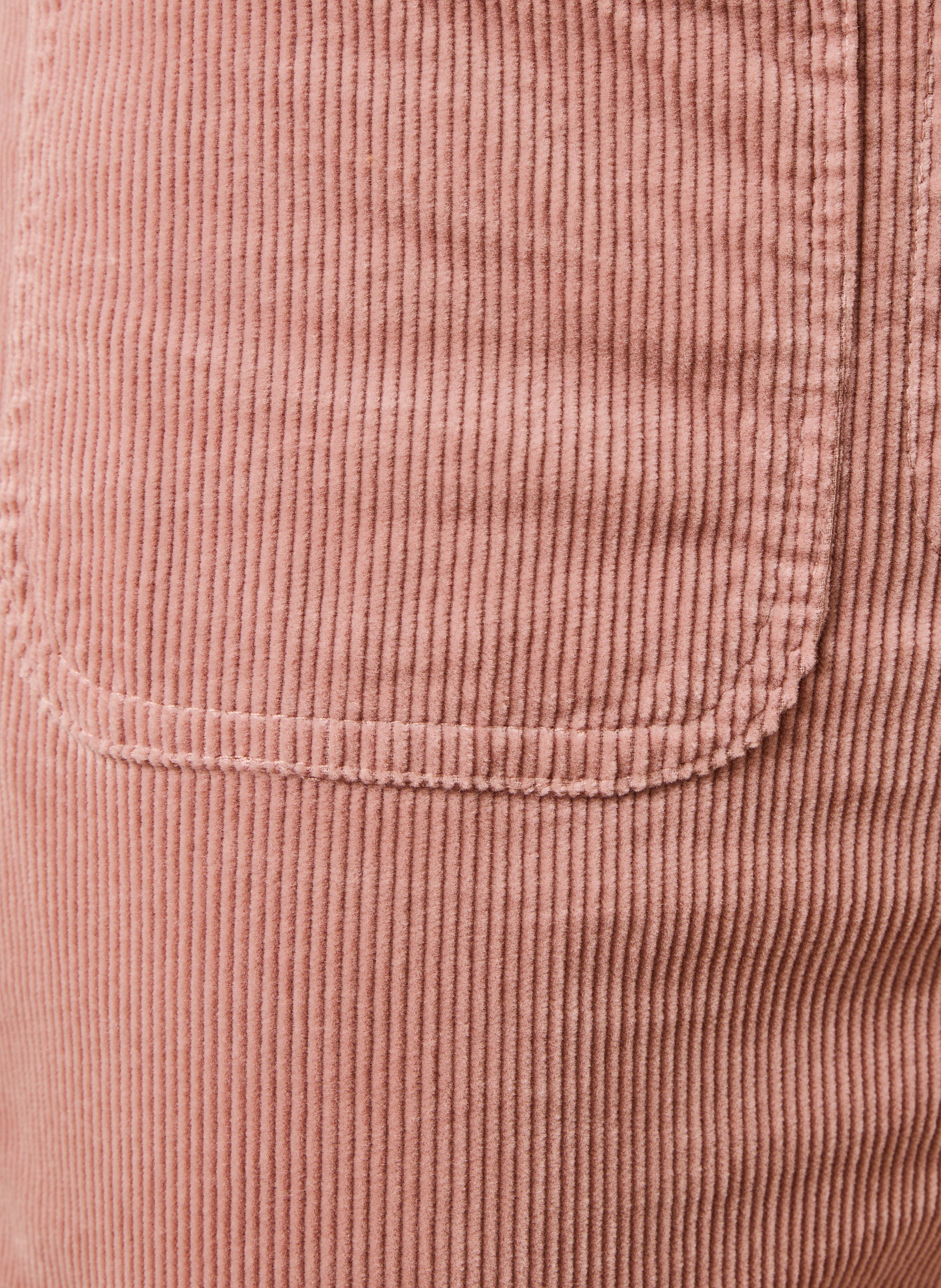 Pantalon large velours côtelé en coton mélangé LA FEE MARABOUTEE Rosa
