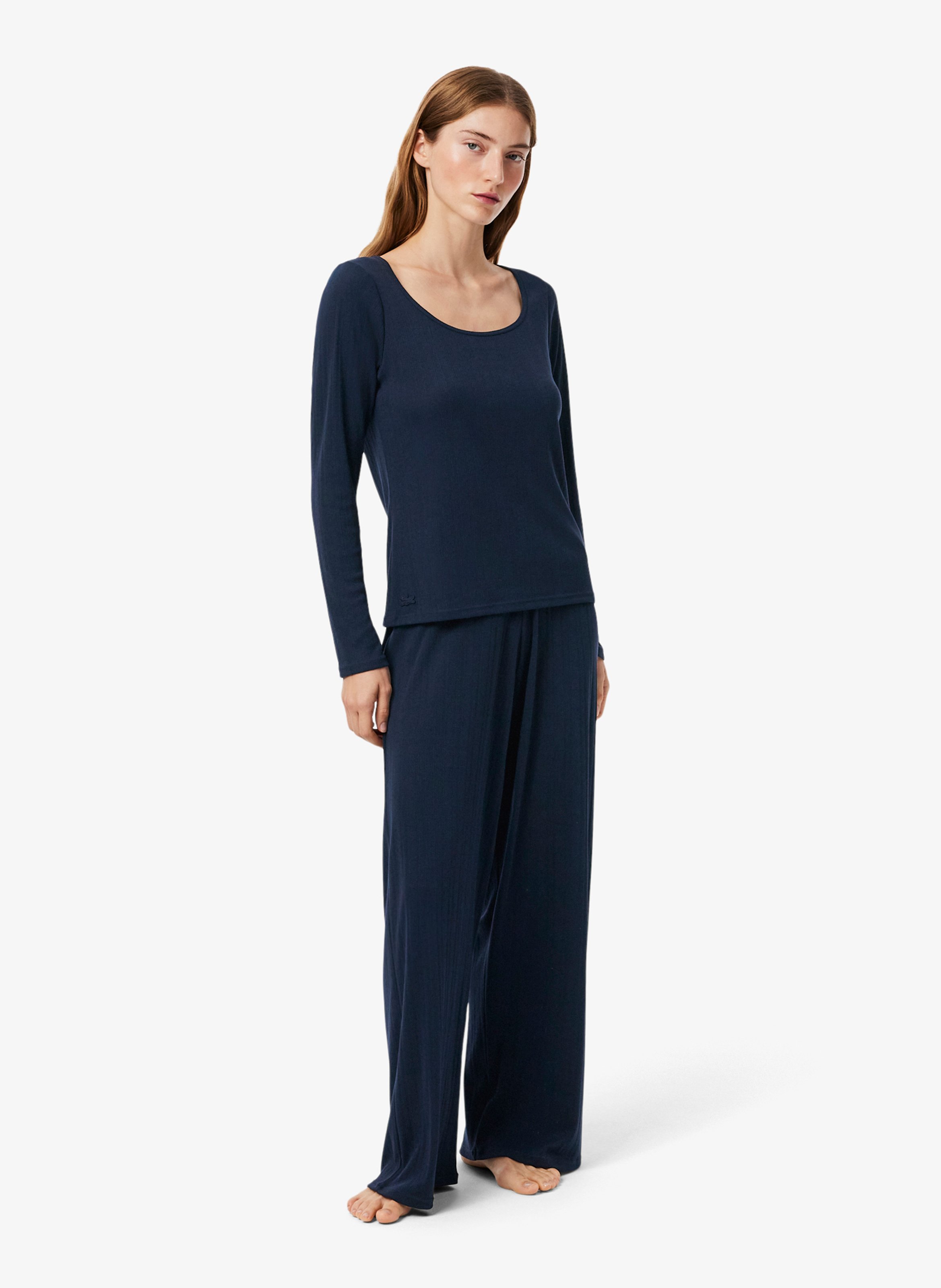 Effen pyjamaset LACOSTE Blauw