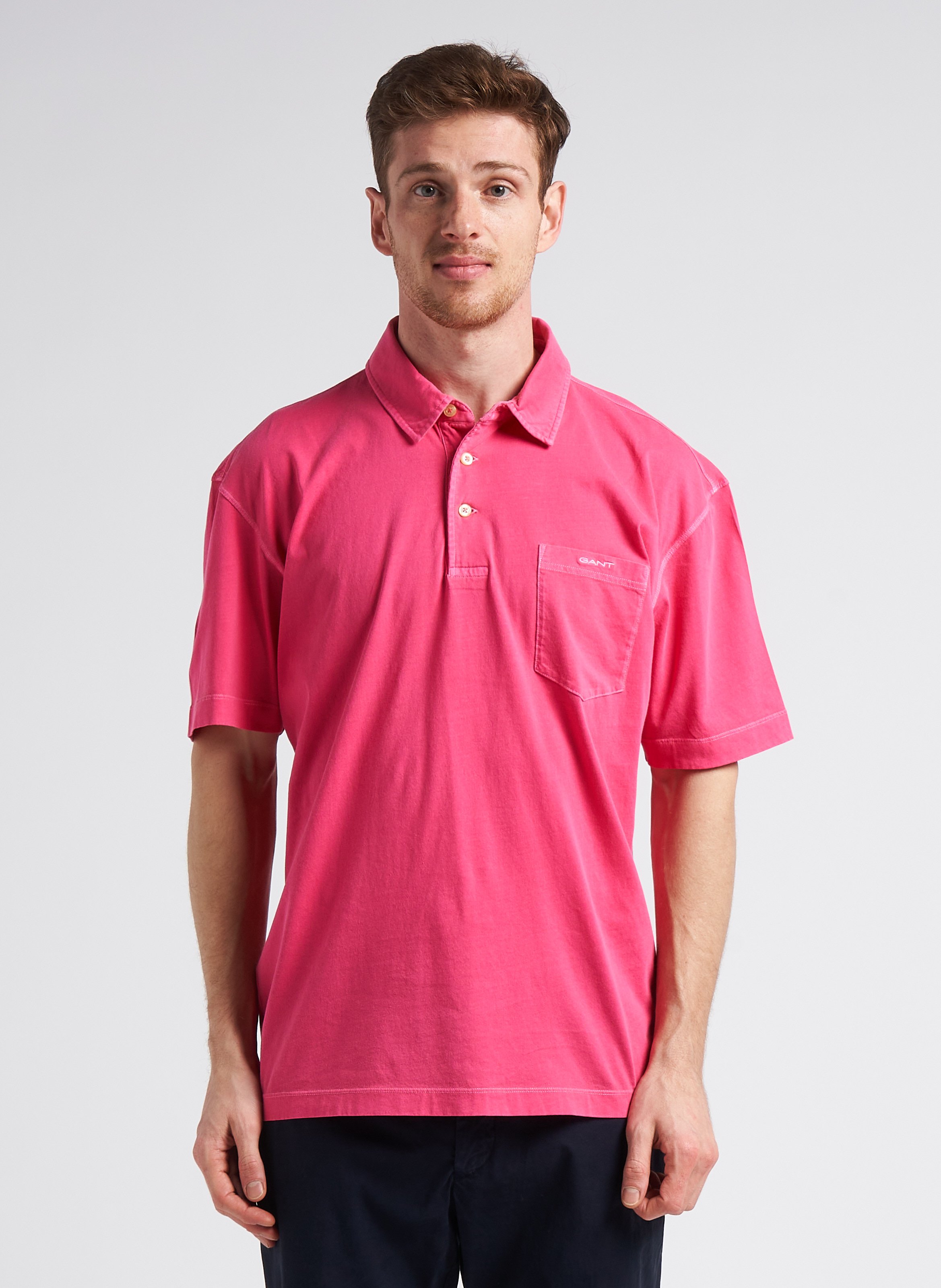Polo regular-fit en jersey délavé  GANT Rose