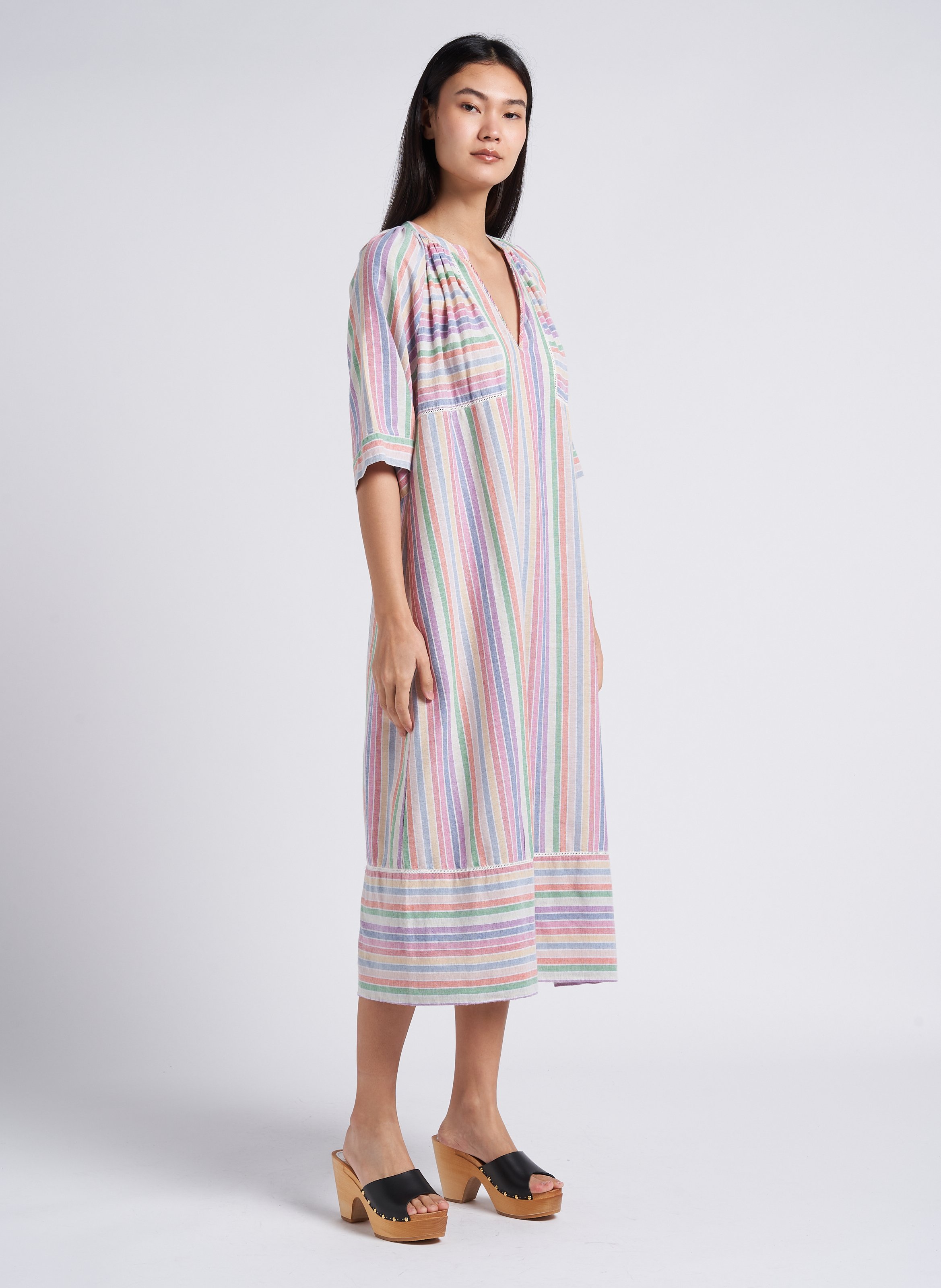 Open, leren klompen met hoge hak SABOTS YOUYOU Zwart