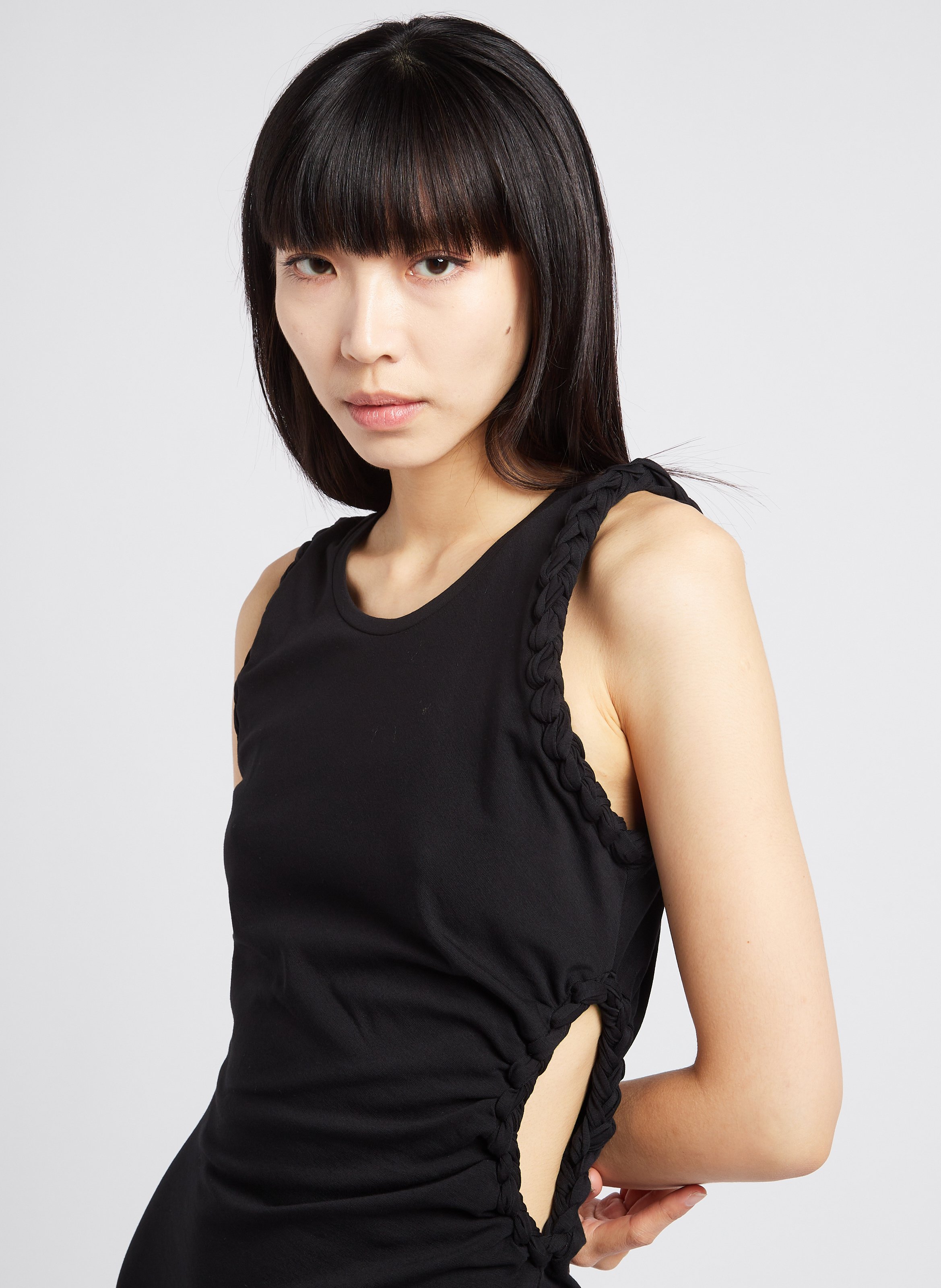 Robe longue tressée en coton mélangé IRO Noir