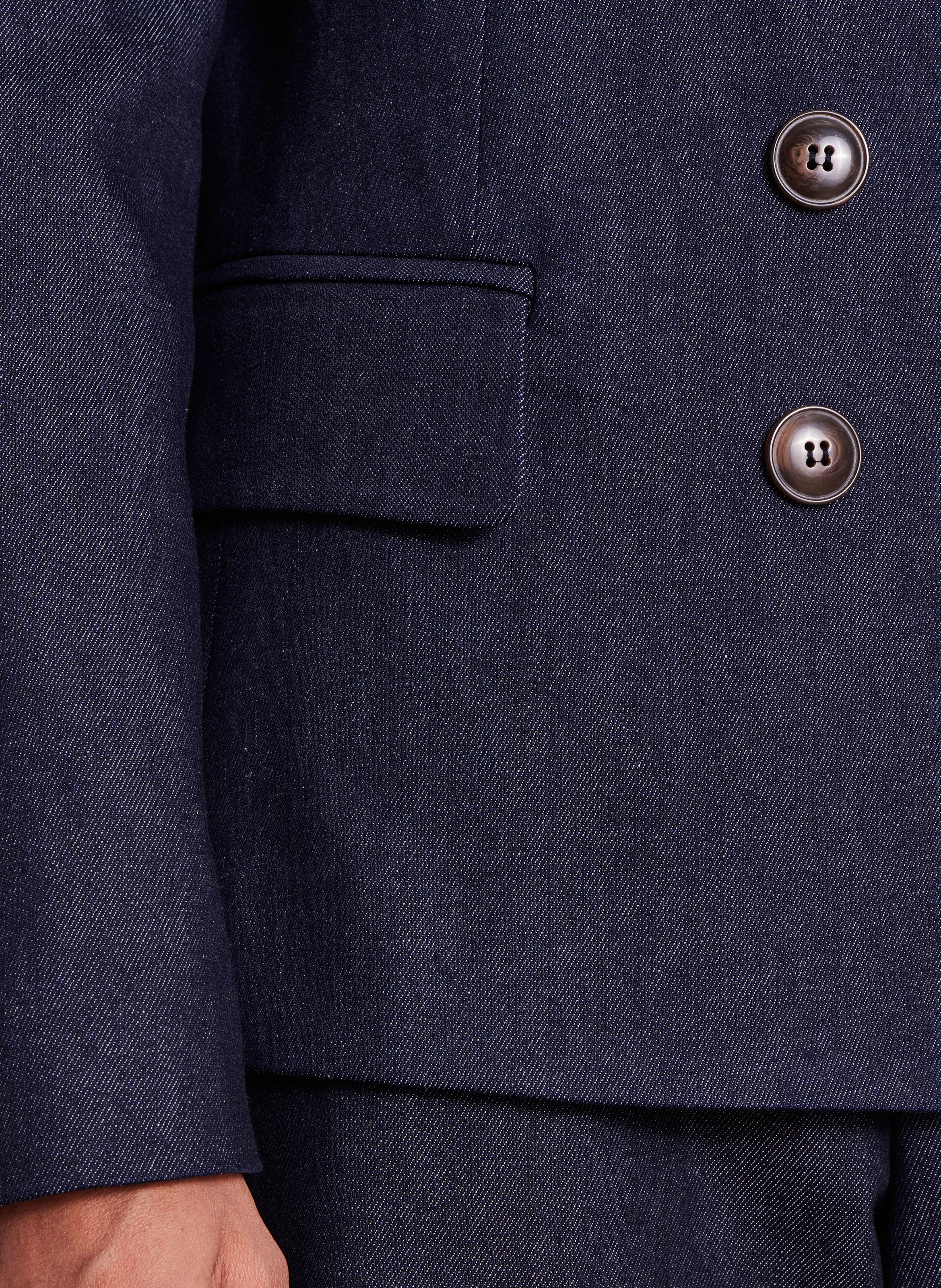 Cotton-blend blazer LA FEE MARABOUTEE Blue