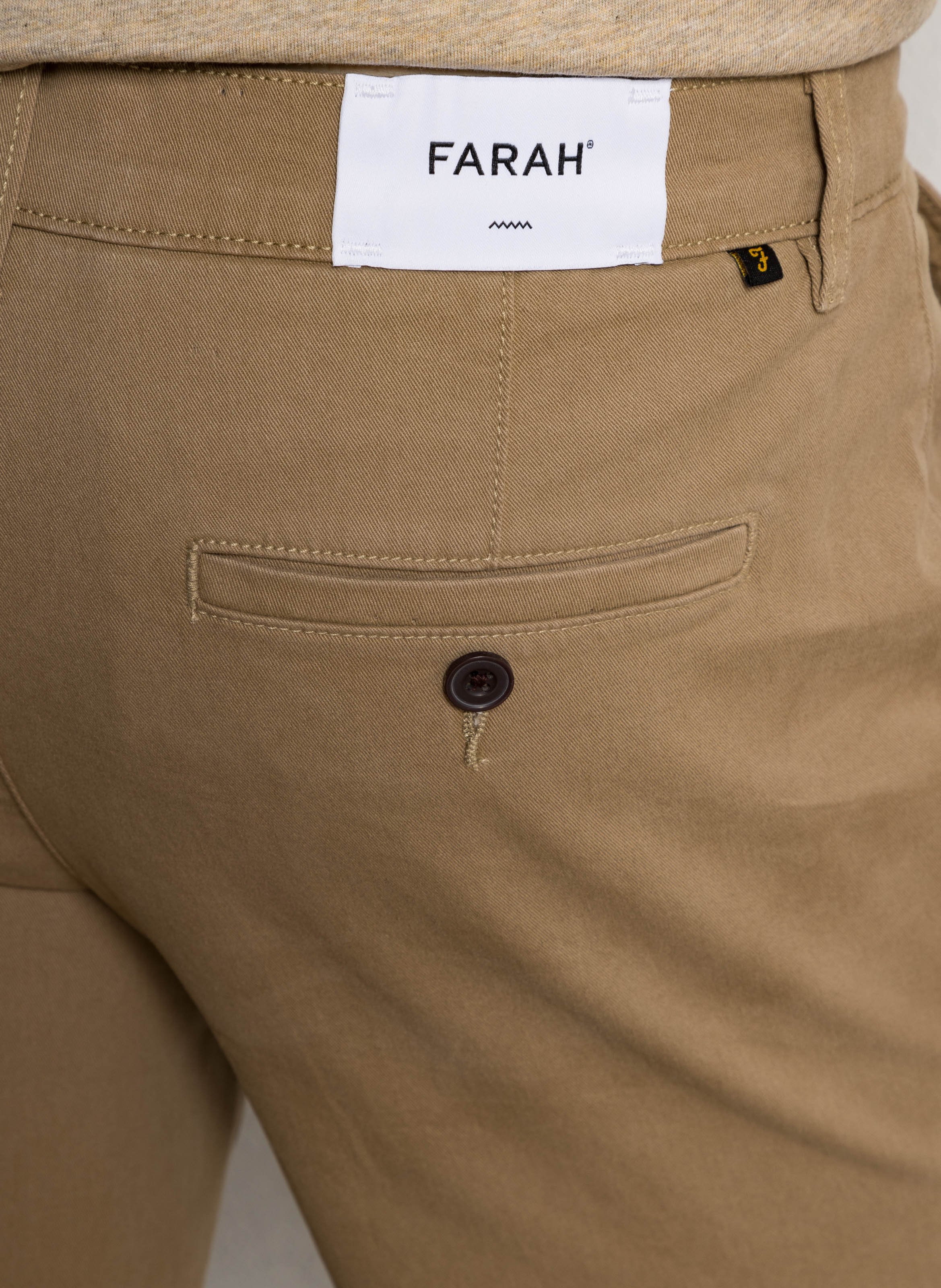 Straight leg chino FARAH Beige