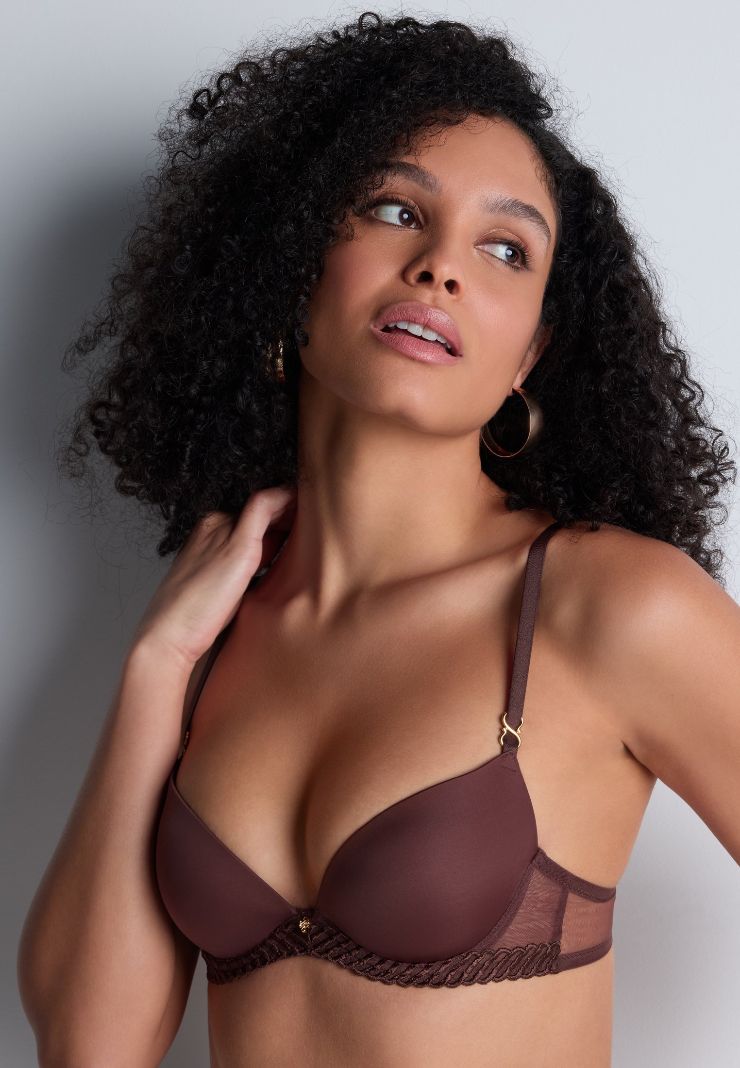Push-up bra with molded cups AUBADE Brown