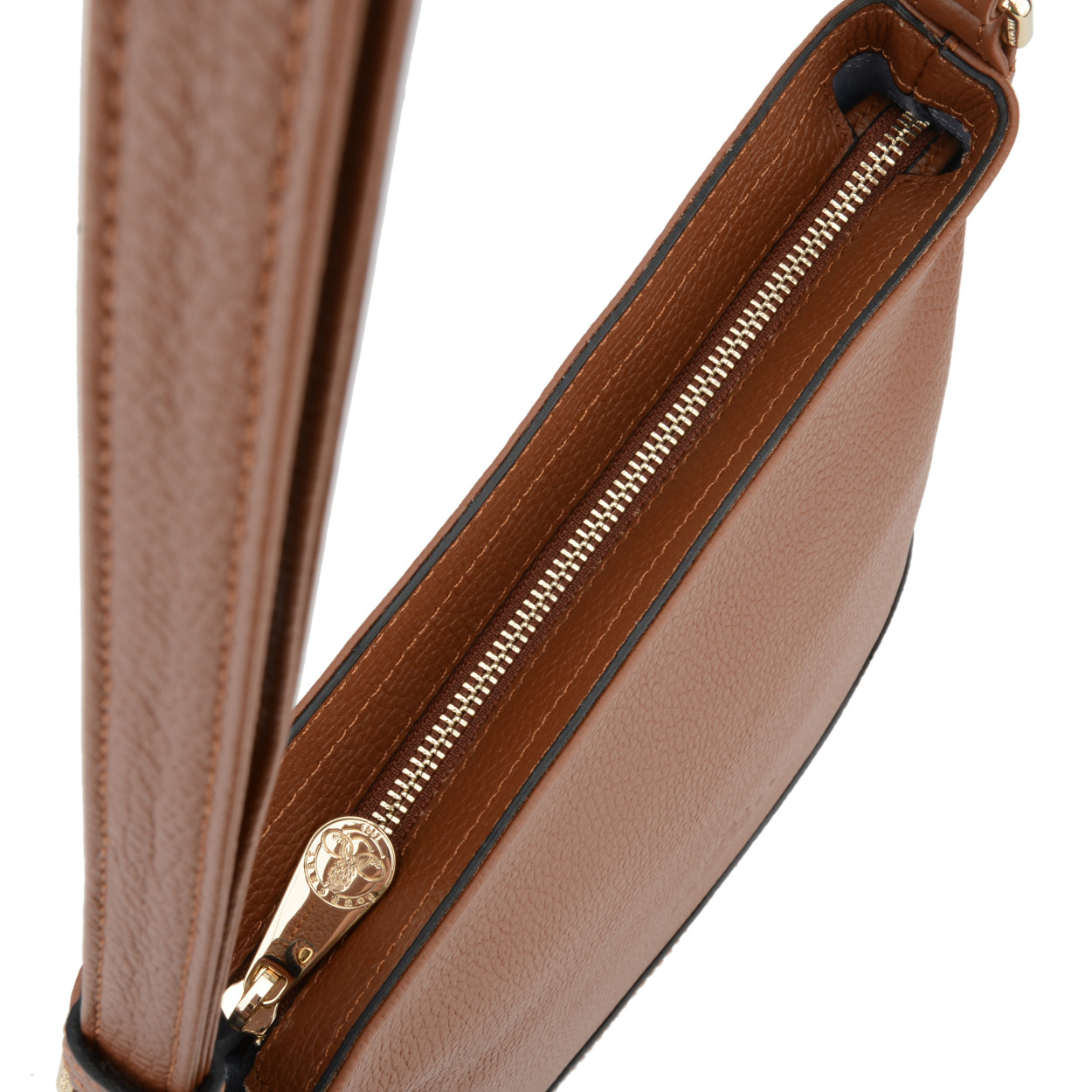 Red crossbody bag POURCHET Golden