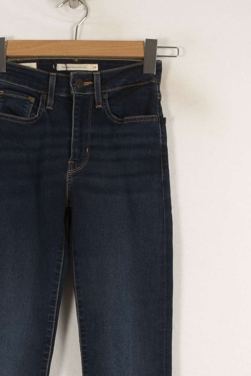 Cropped slim jeans with studs LEVI'S - Seconde main Blue