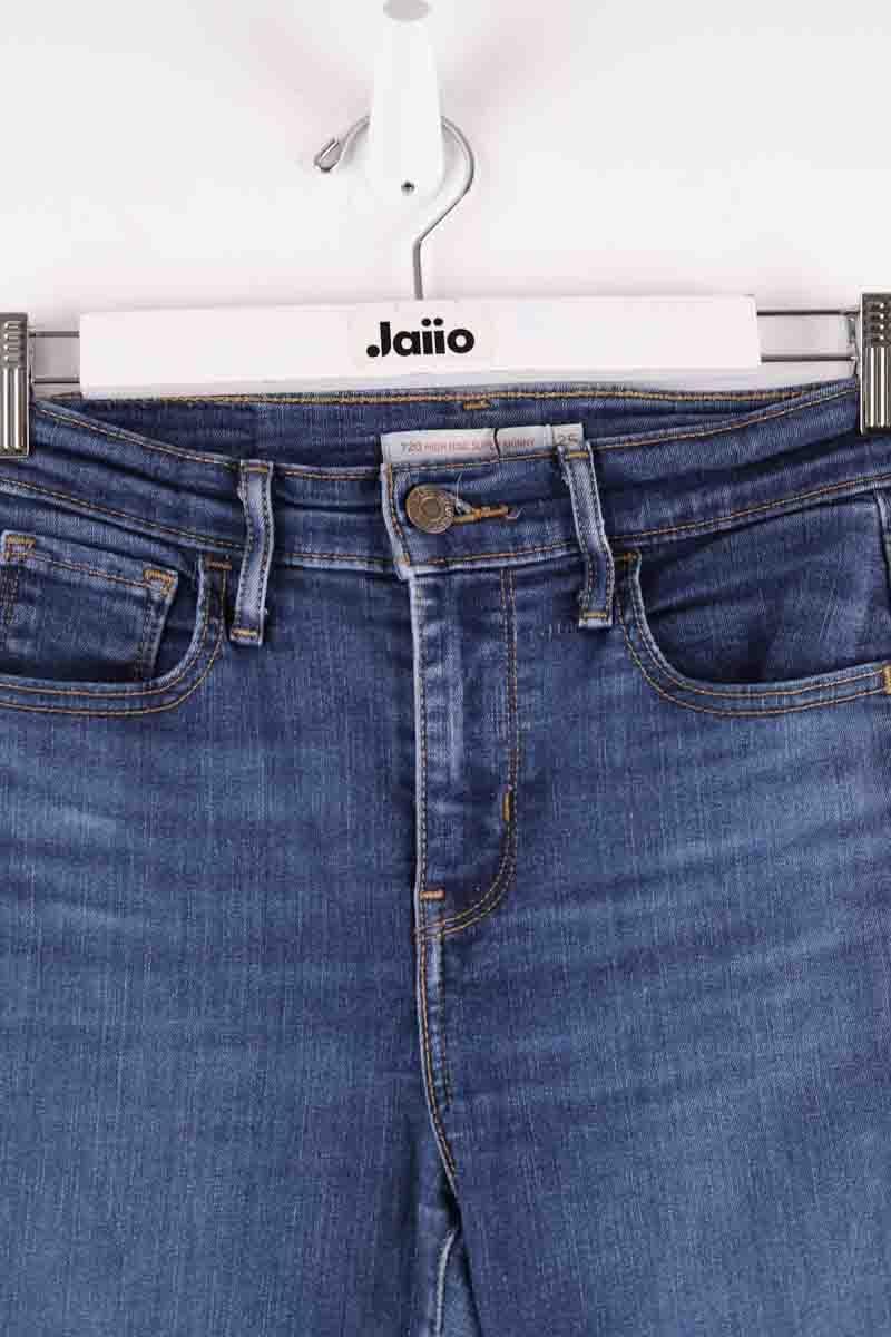 Cotton skinny jeans LEVI'S - Seconde main White