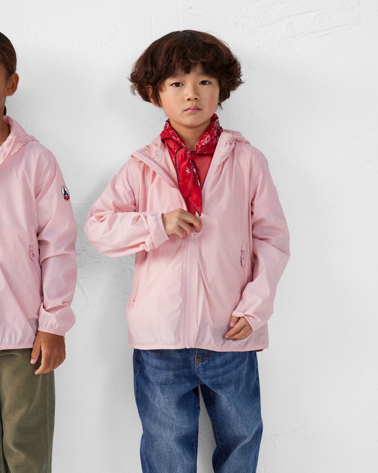 Packable children's raincoat JOTT Pink