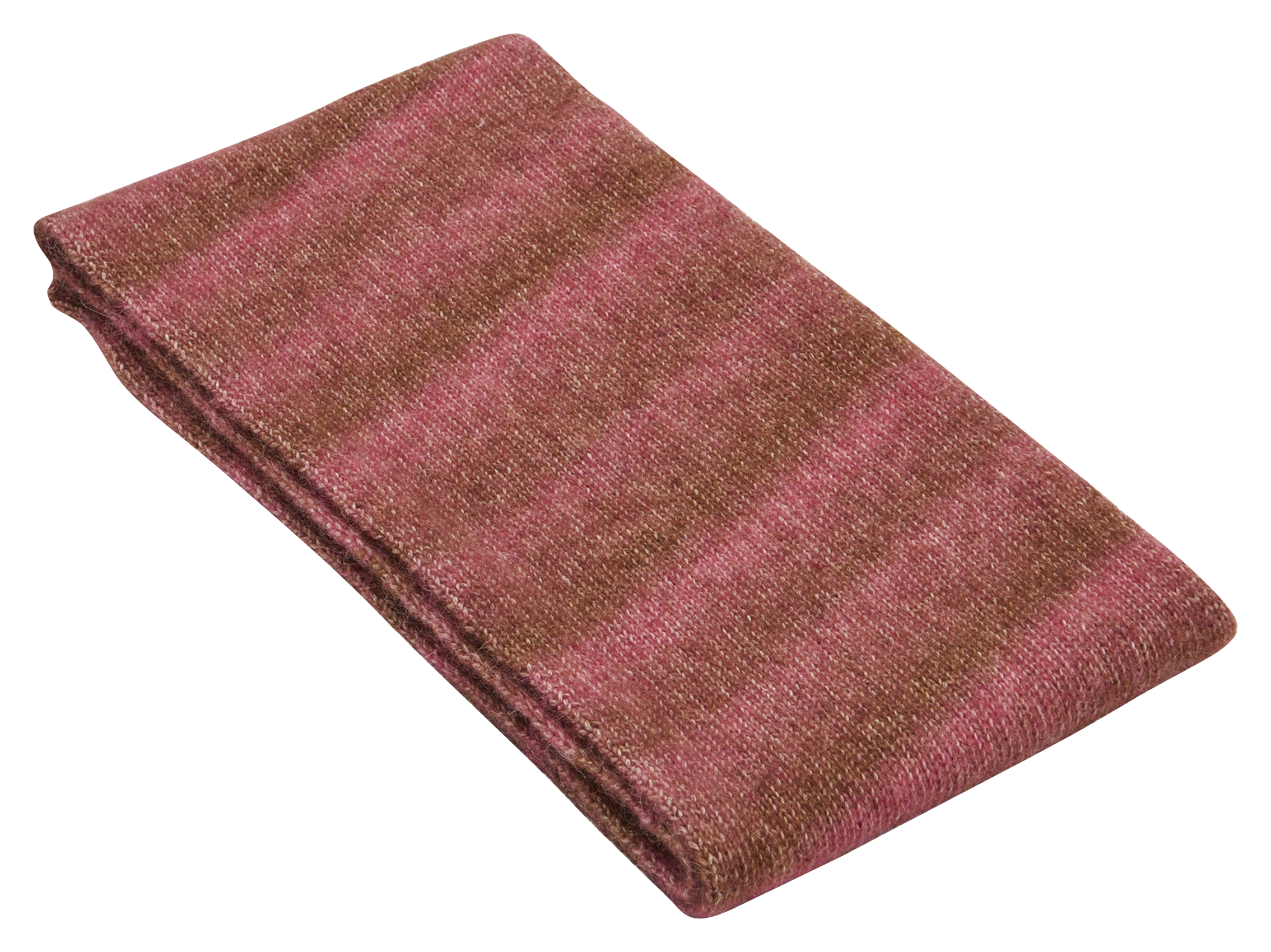 Gestreifter Schal aus Wollmix BECKSONDERGAARD Rosa