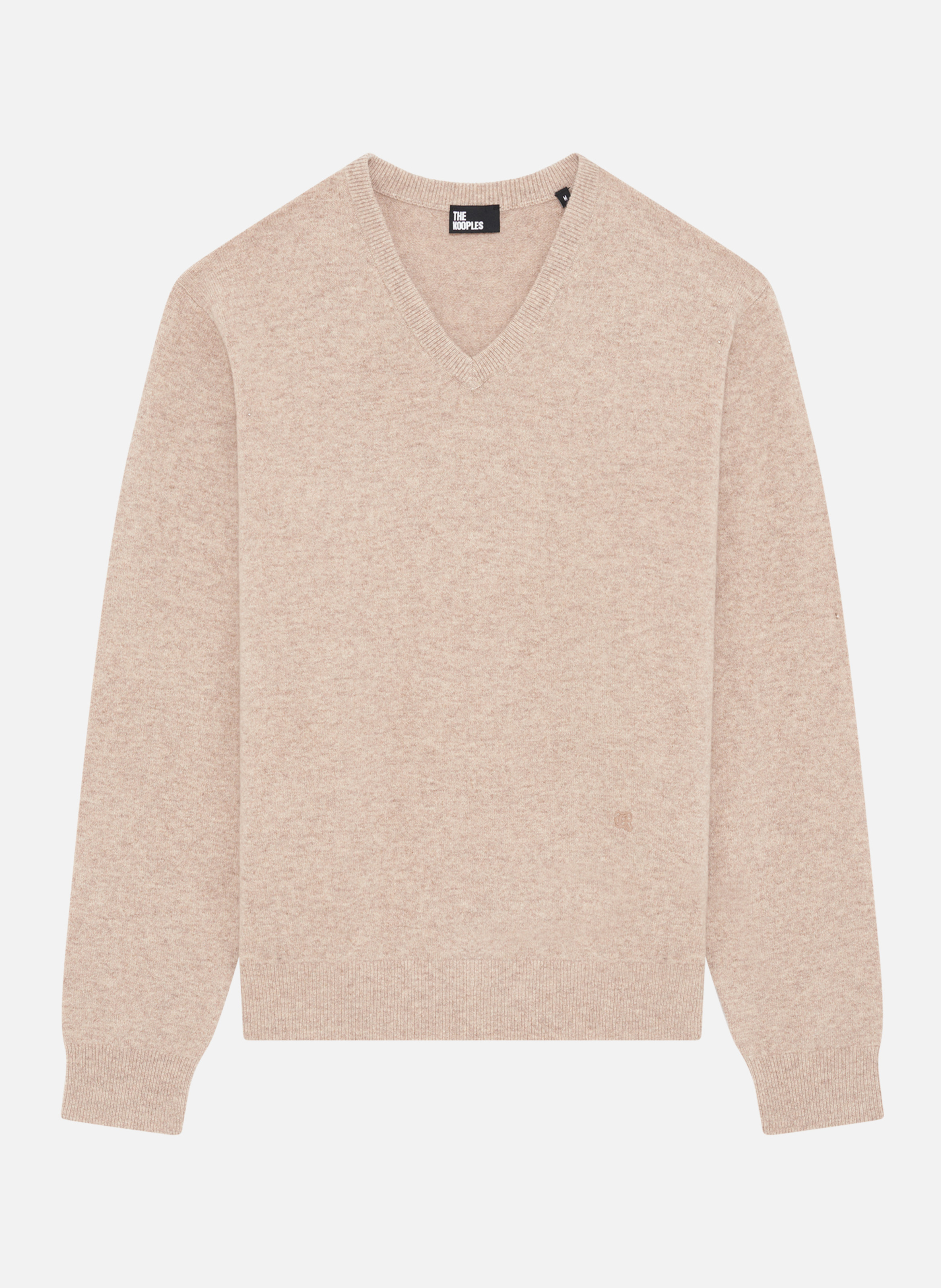 Pull col v en cachemire THE KOOPLES Beige