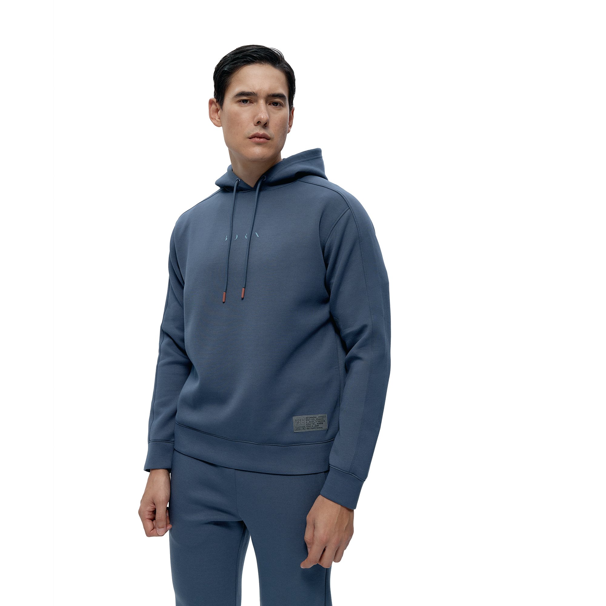 Comfortable sports hoodie BORN LIVING YOGA Blue