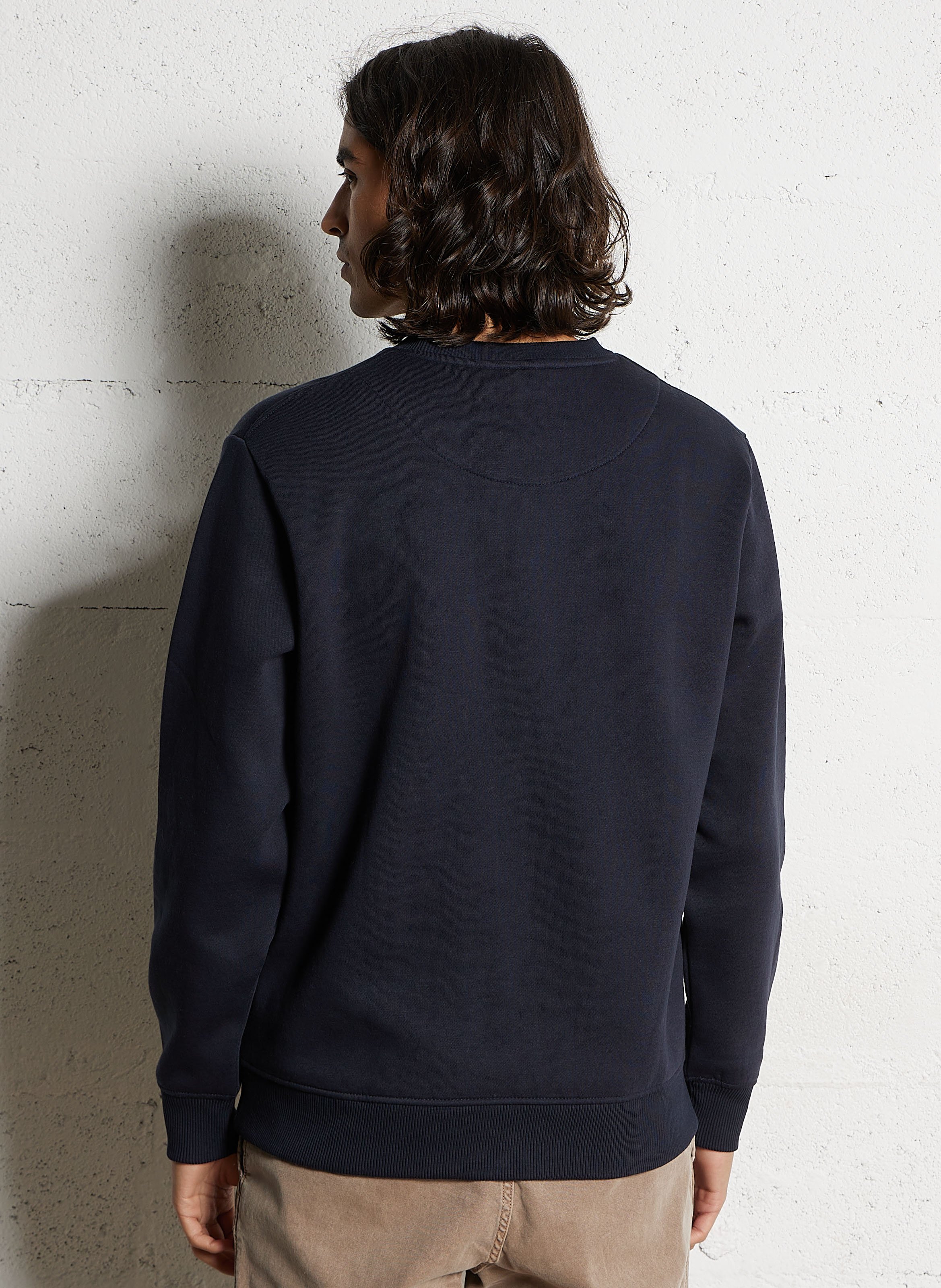 Cotton-mix round-neck sweatshirt PEPE JEANS Blue