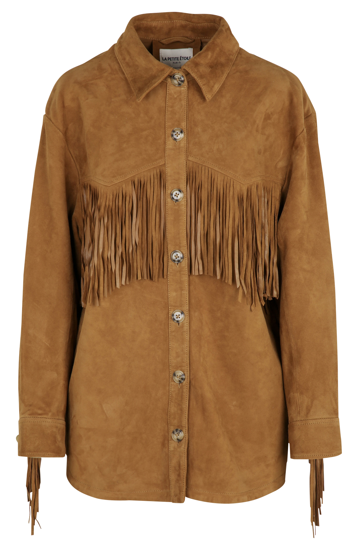 Oversize-Lederjacke LA PETITE ETOILE Braun