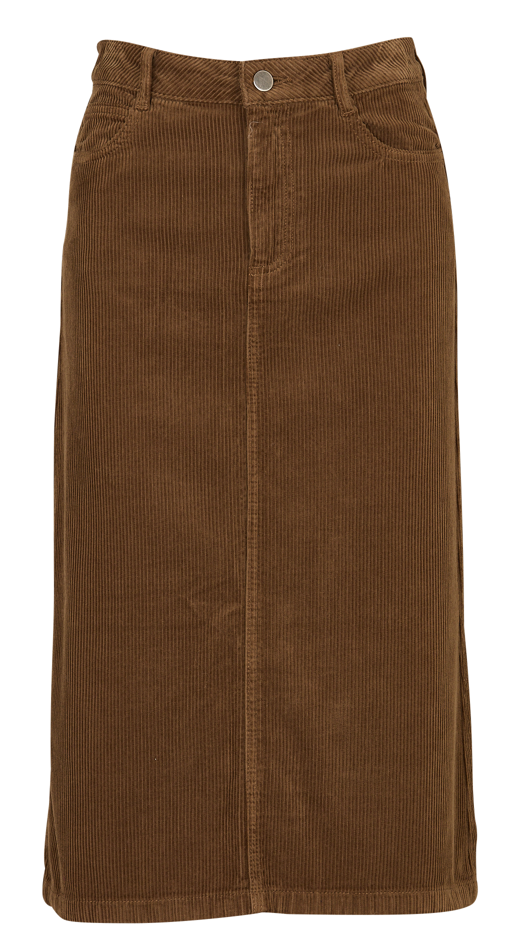 Jupe midi en coton côtelé MAISON 123 Vert