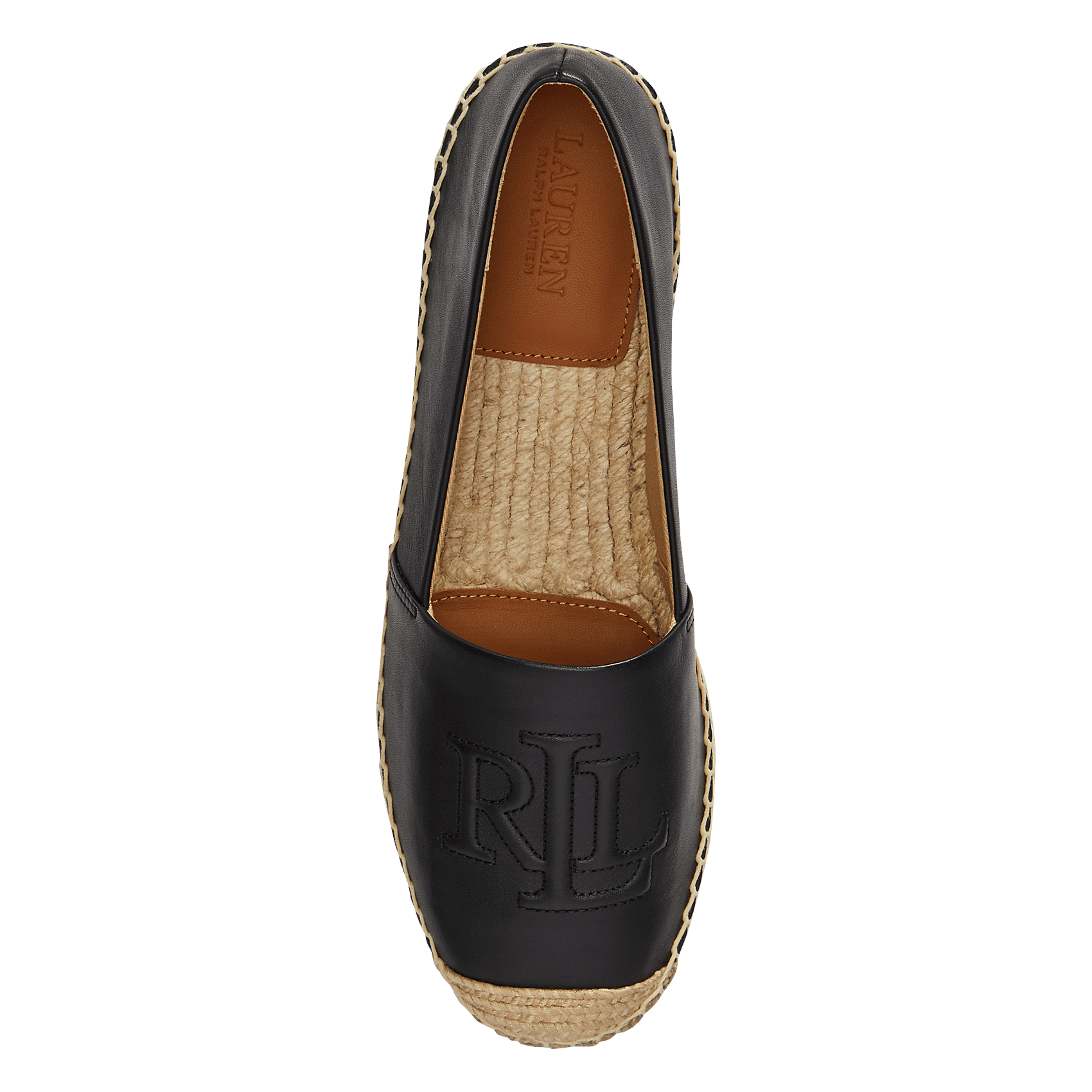 Espadrilles en cuir LAUREN RALPH LAUREN Noir
