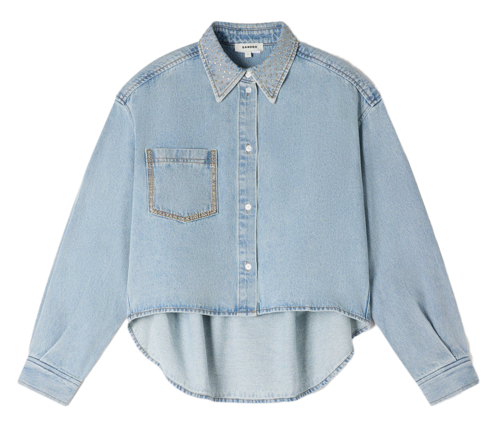 Spijkerblouse SANDRO Blauw