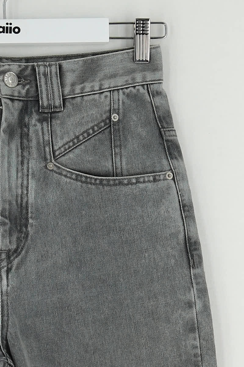 - Straight-leg jeans
- 5 pockets
- Straight cut
- Faded effect ISABEL MARANT - Seconde Main Grey