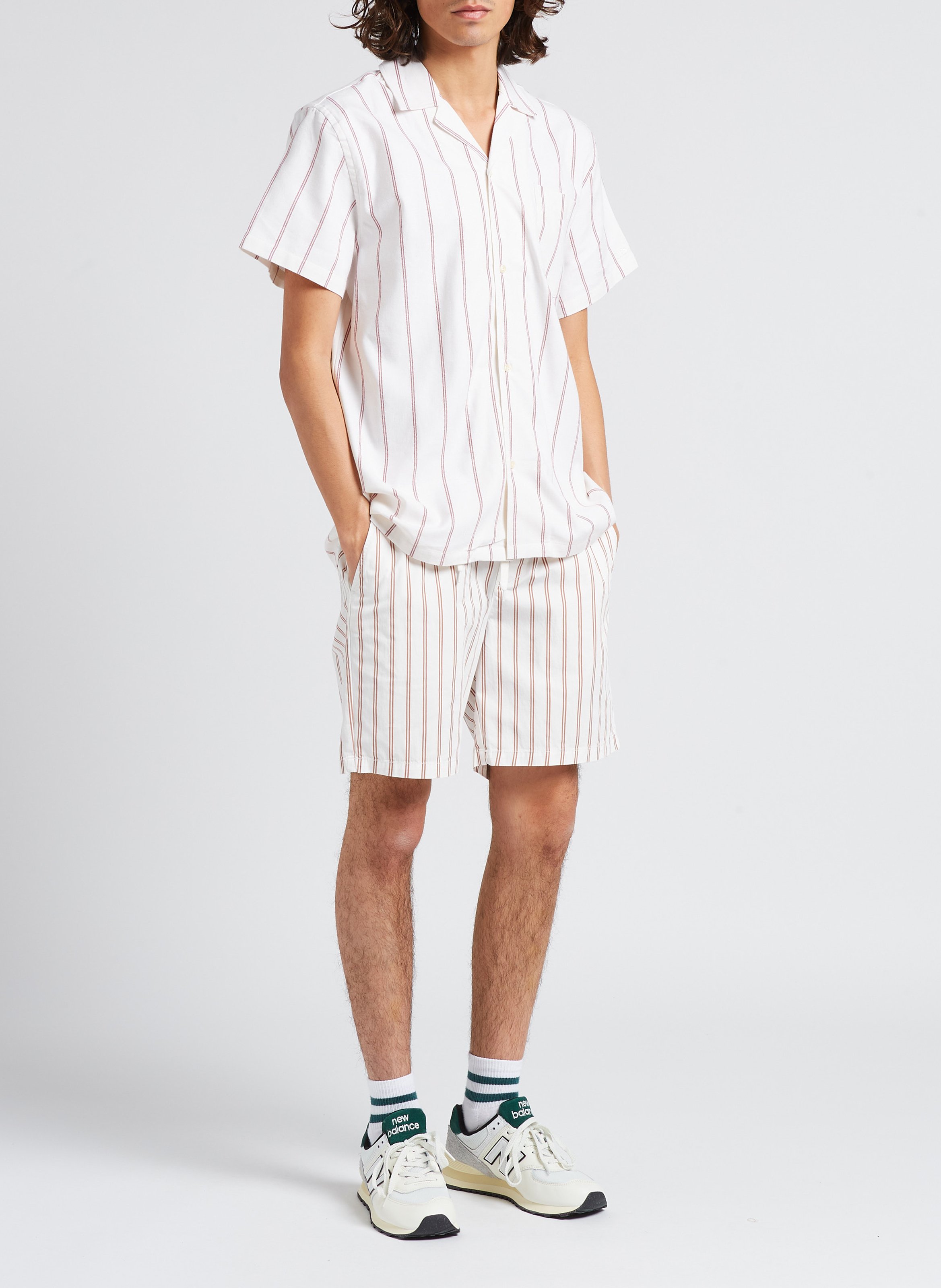 Weites Hemd mit Streifen aus Baumwolle LES DEUX Mehrfarbig