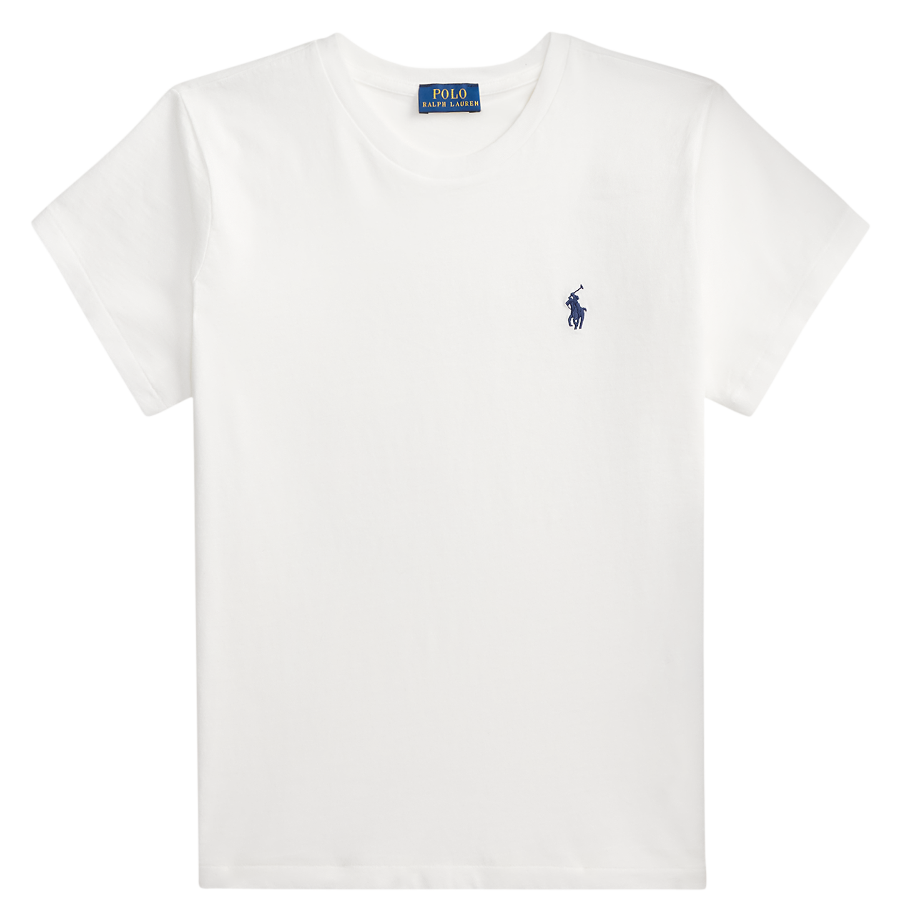 Tee-shirt manches courtes uni à logo POLO RALPH LAUREN Blanc