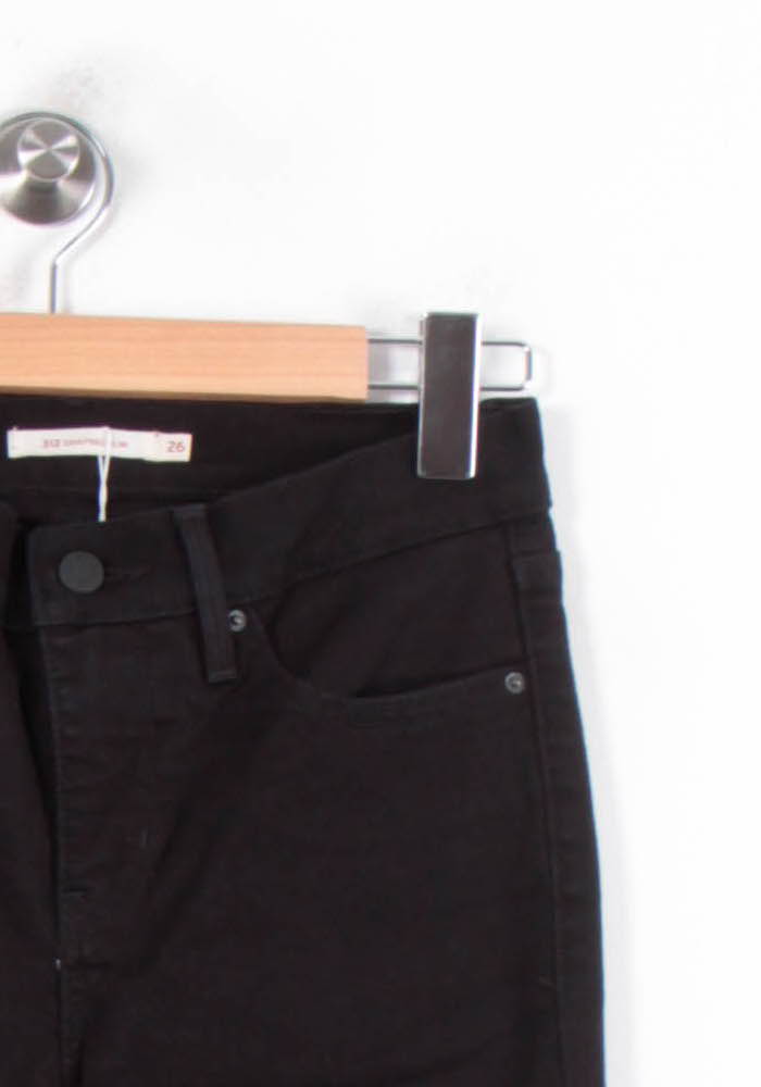 Cropped slim jeans with studs LEVI'S - Seconde main Black