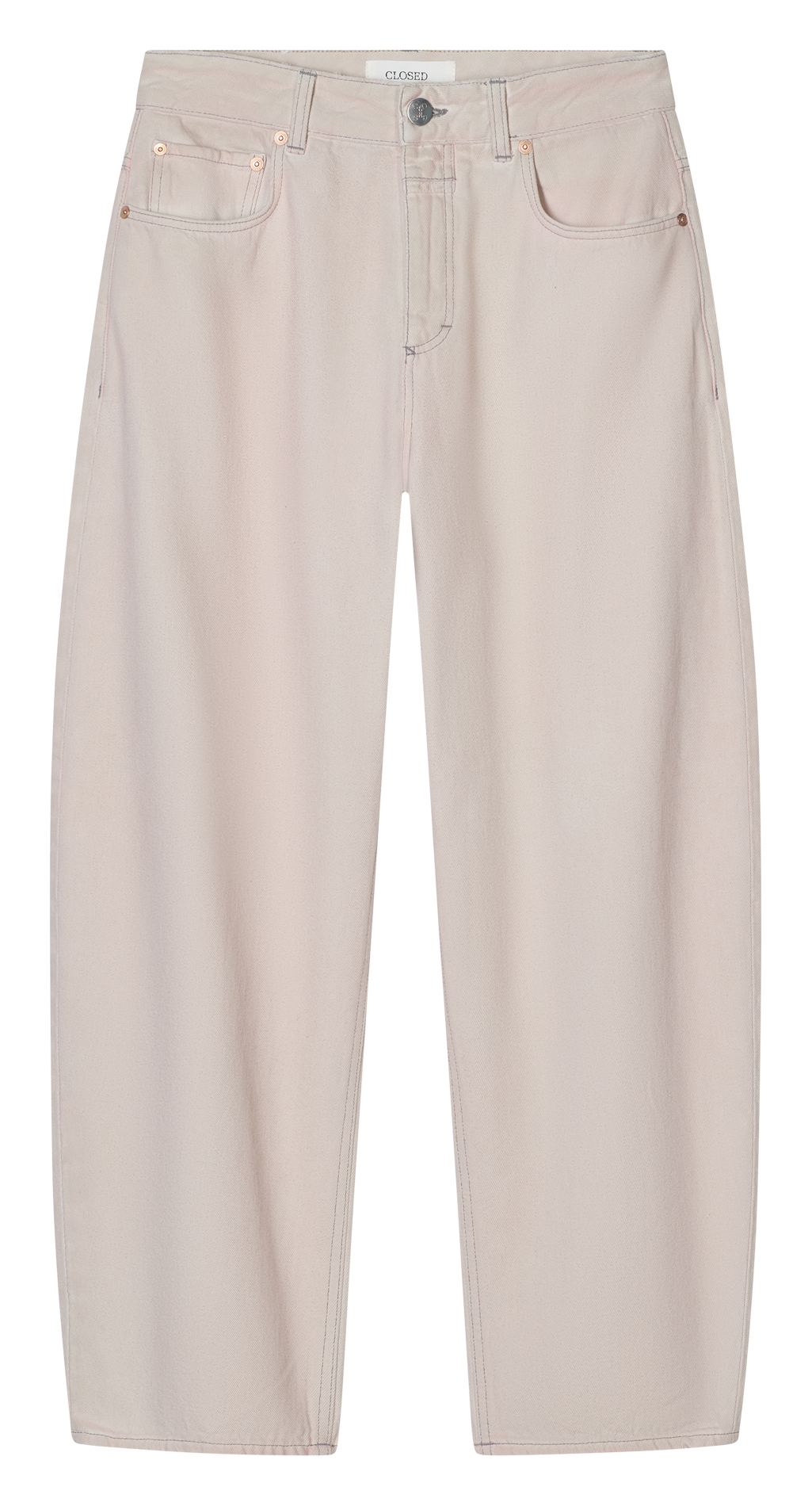 Jean large en coton bio CLOSED Rose